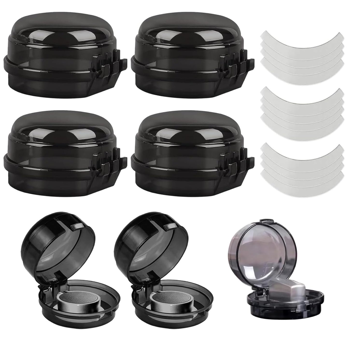 Stove Knob Safety Covers, 6PCS Gas Stove Knob Locks, Heat-Resistant Covers, Easy to Install Oven for Child SafetyStove Safety