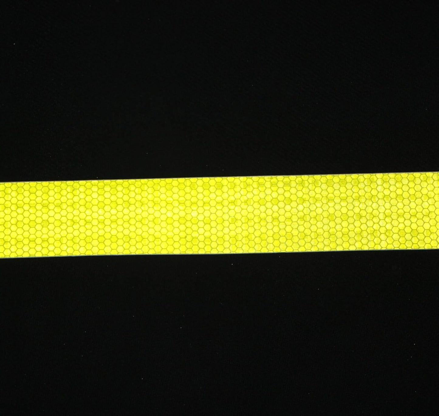 Fluorescent Yellow Reflective Tape Outdoor Waterproof 1 inch Wide, High Visibility Warning Safety Industrial Marking Tape (68 feet,5 Rolls)