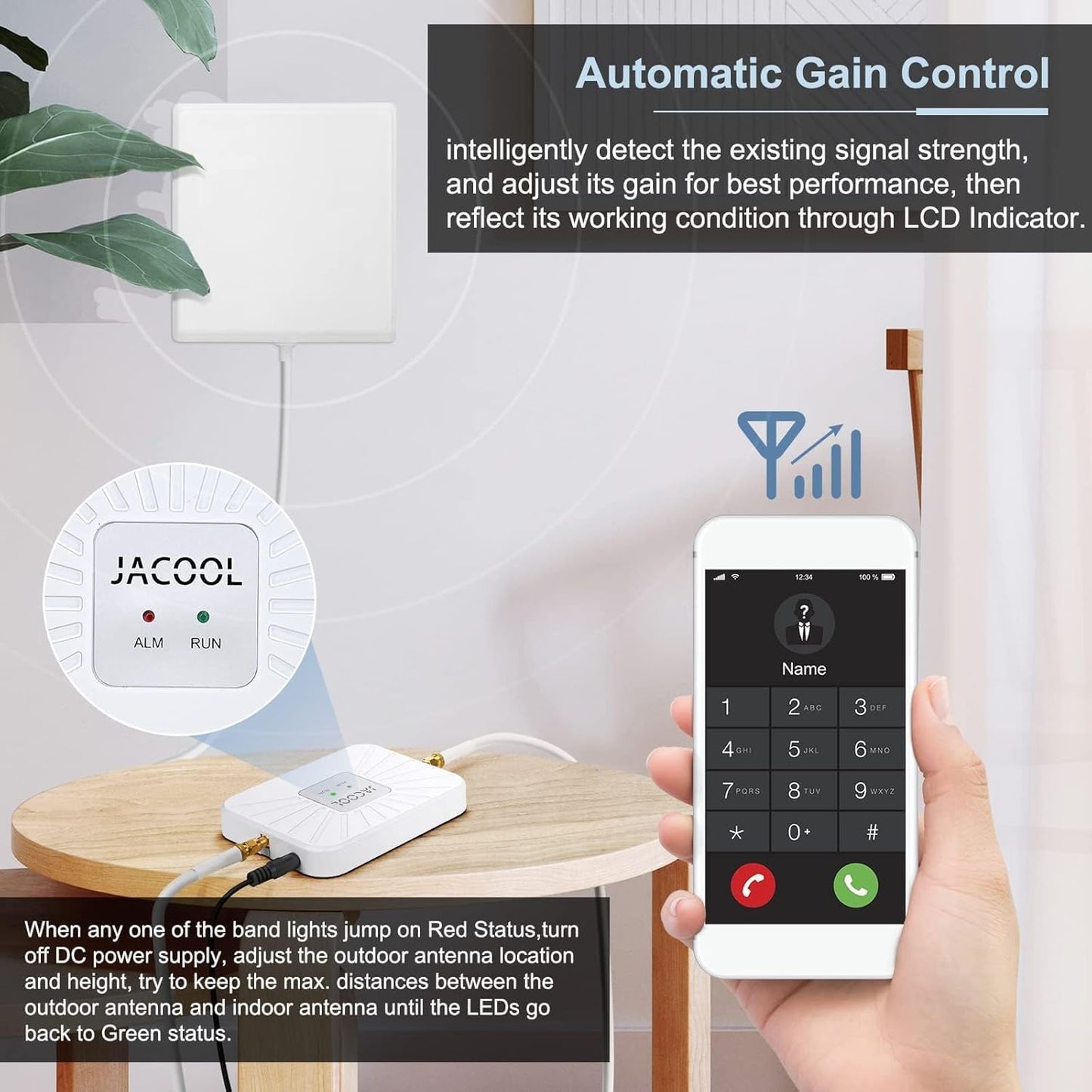 Verizon Cell Phone Signal Booster fro Home and Office | Boost 5G 4G LTE Data Band 13 for Verizon Carriers Up to 4000 Sq.ft | FCC Approved