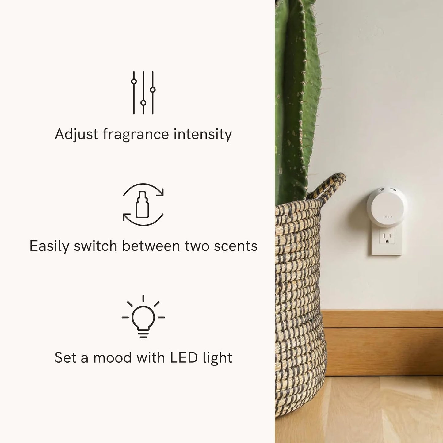 Pura Smart Home Fragrance Device Starter Set - Pura 4 - Scent Diffuser for Home - Includes Fragrance Aroma Diffuser - Square Box, SoHo and Noma Scent Refills