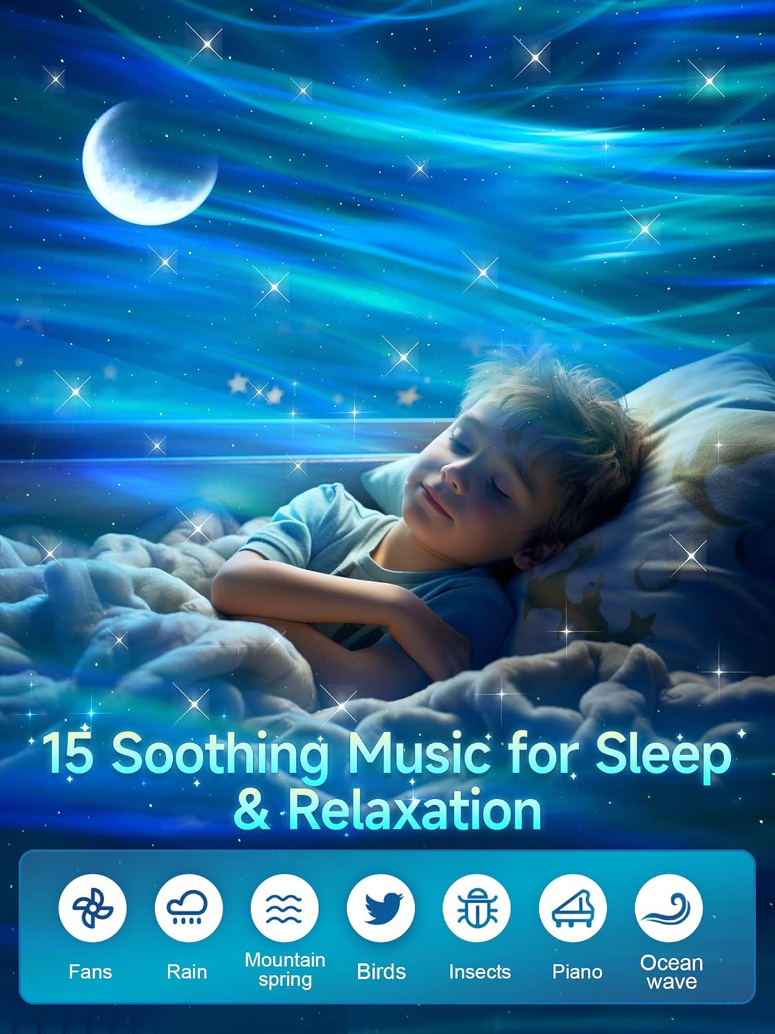 Christmas Gifts for Teens Boy Galaxy Projector for Bedroom, 21Colors Northern Lights,15White Noise&Bluetooth Star Projector Galaxy Lights, Remote Ambient Lighting,Aurora Christmas Decor Room Gifts