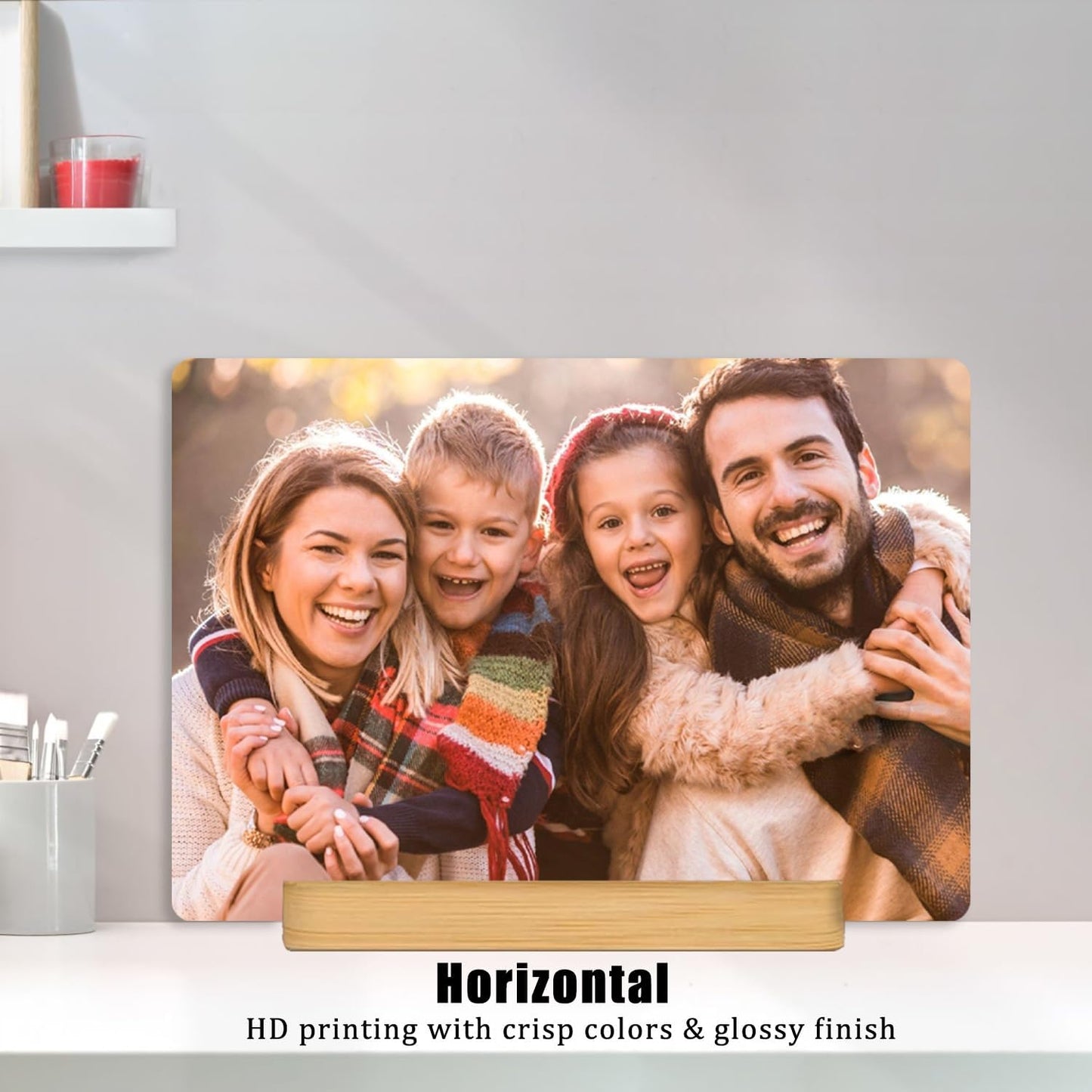 Custom Metal Photo Prints, Personalized Picture Frame with Your Photos, Customized Photo Gifts for Lovers, Couples, Family and Home Decor