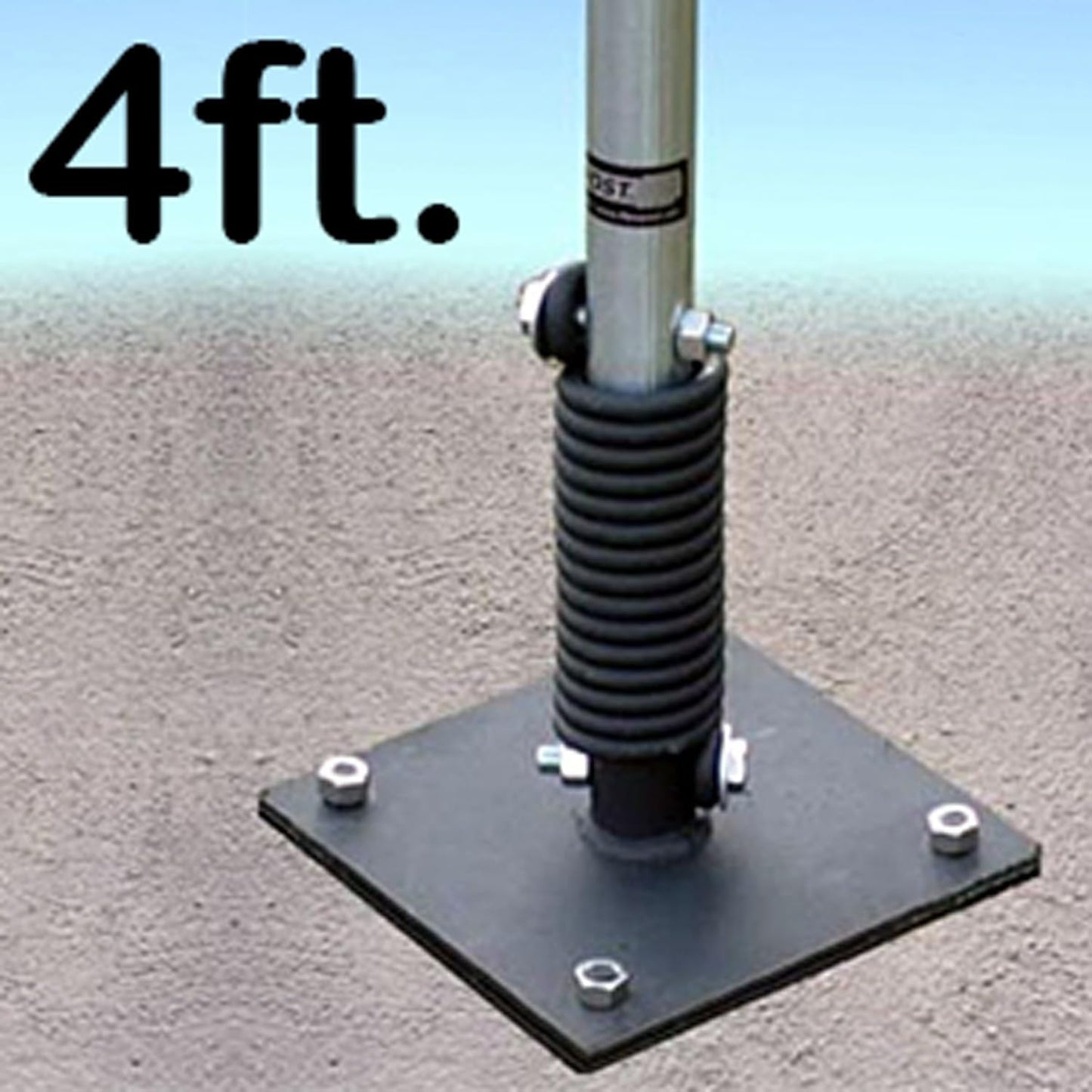 SmartSign 4 feet FlexPost Signpost for Concrete - Flexible Sign Post with Heavy-duty Spring, Ideal for Parking Lots, Supermarkets, Stadiums, and Hospitals, Made in USA
