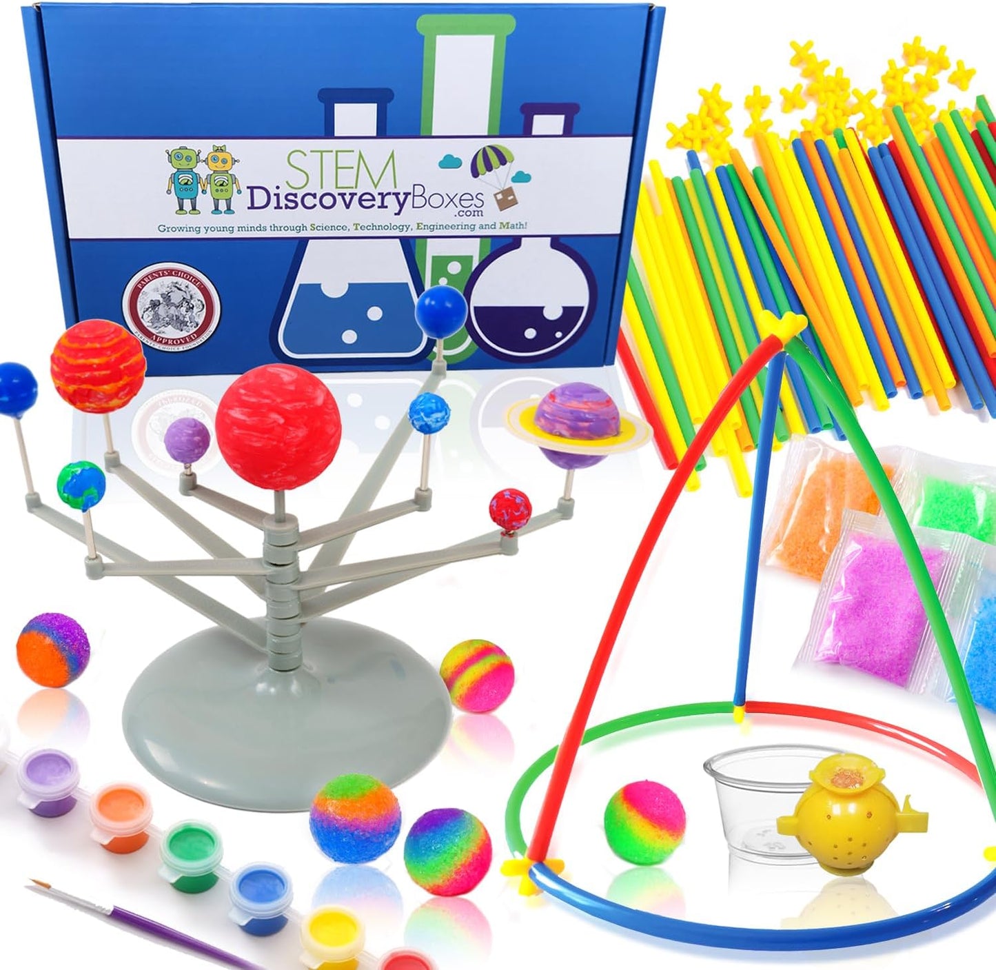 Stem Learning 9 Monthly Subscription Box Kits w/ 27 Projects - Summertime Remote School Building Toys - Science, Technology, Engineering, Mathematics - Activities for Kids Boys & Girls Ages 7-12