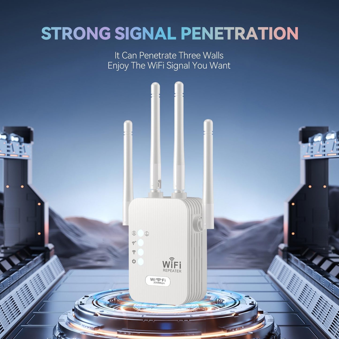 2025 WiFi Extenders Signal Booster for Home Long Range Up to 9800 sq. ft & 40 Devices, WiFi Extender Signal Booster, Internet Booster, Long Range WiFi Extender,Quick Setup-Medium