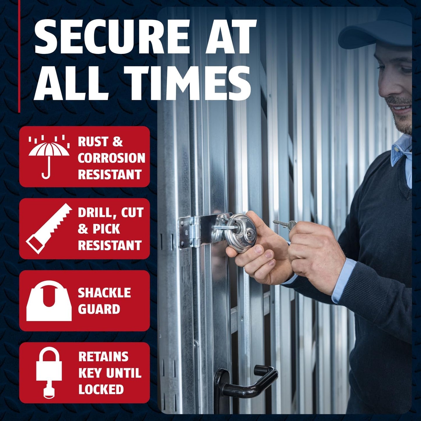 ABUS - Diskus 20/70 Padlock with Key - 2 Pack (2.75") 70mm - Heavy Duty Stainless Steel - Cut, Rust & Drill Resistant - Storage & Outdoor - Pad Lock with 2 Keys (Keyed Different) - Locker Lock