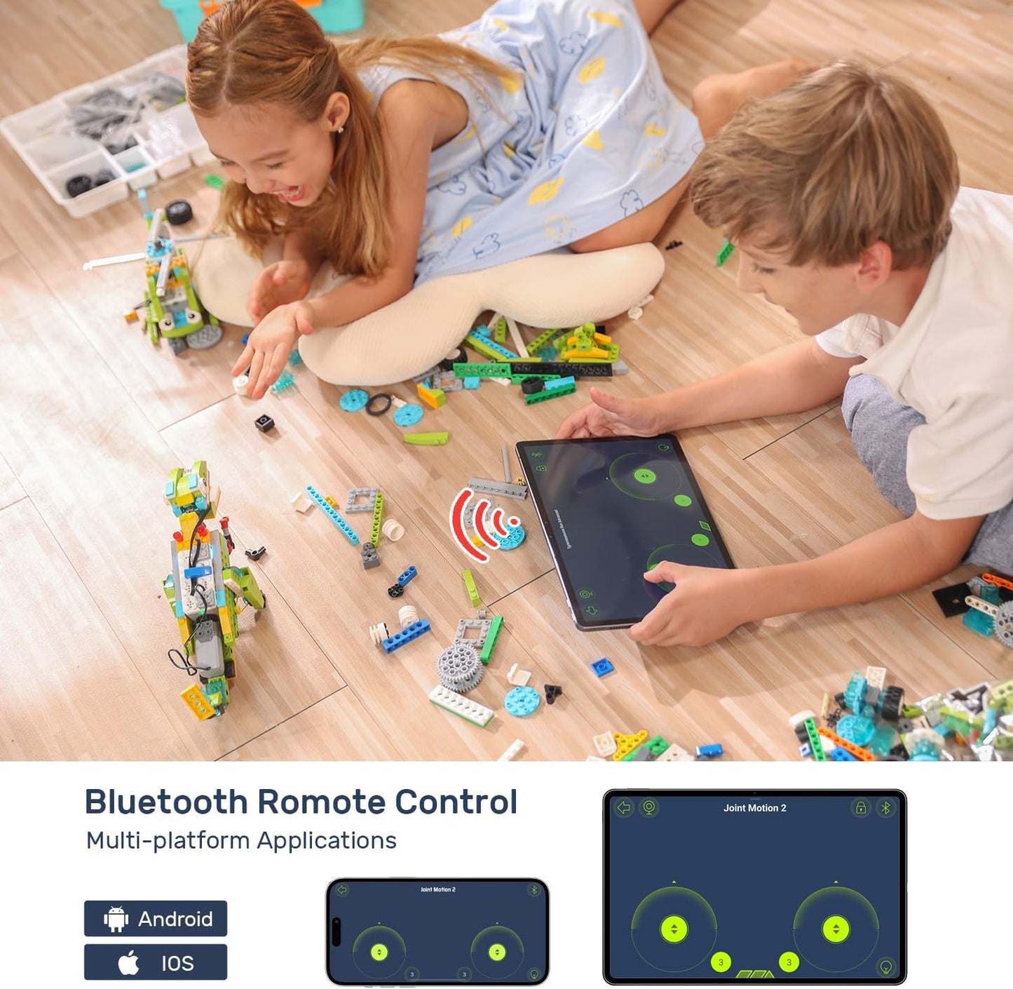 makerzoid Coding Robot Kit for Kids Ages 6+, 200+ in 1 APP Control Dinosaur Robot Toy, Educational Scratch Program Robotic Kit with 47 Video Courses, Toy for Boys Girls(600 Blocks)