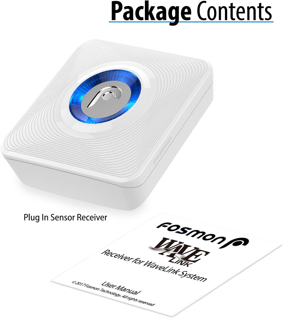 Fosmon WaveLink 51046HOMUS Add-On Receiver Unit (No Sensor or Transmitter) - White