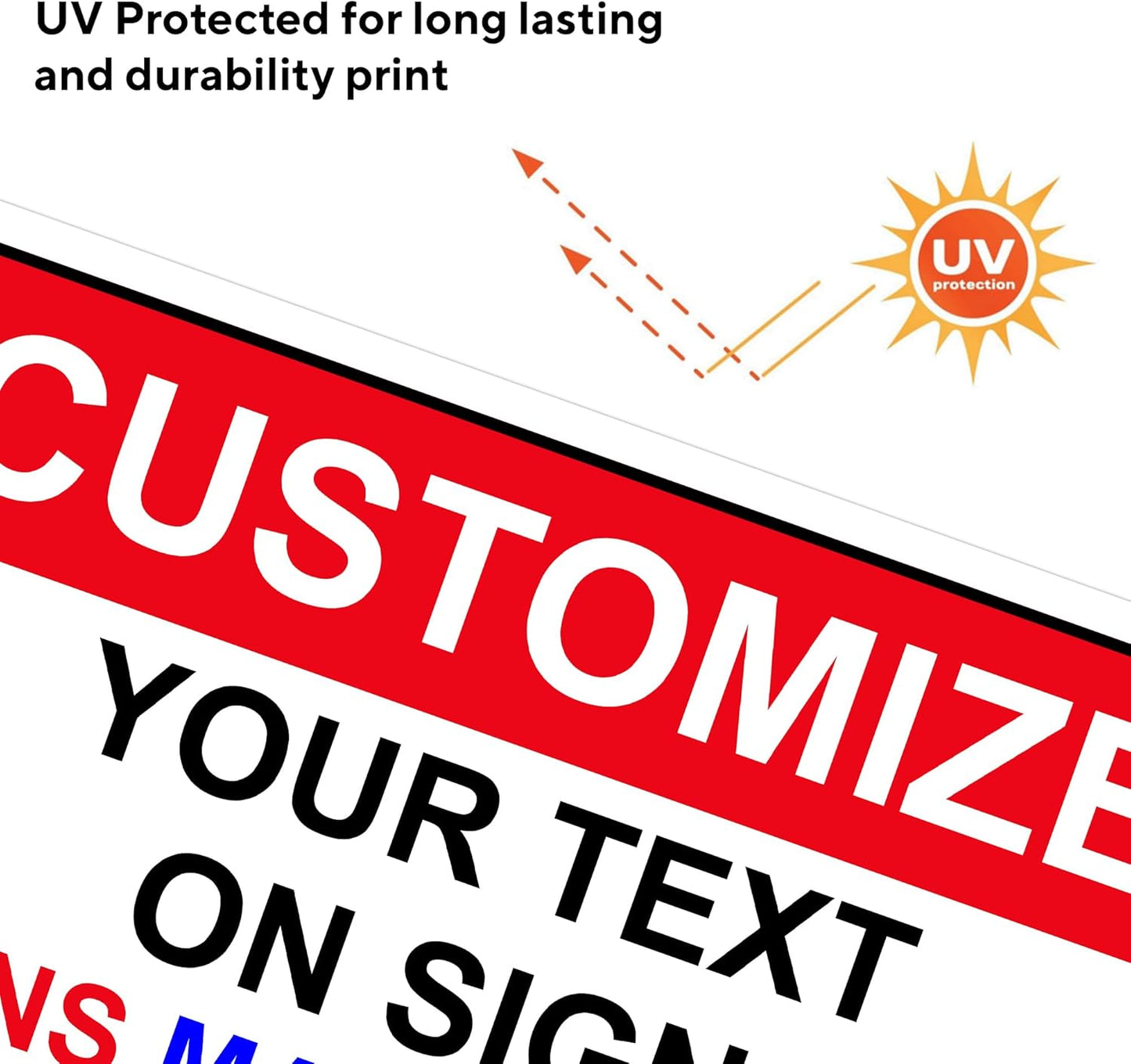 Custom Signs for Outside - Personalized Metal Signs for Outdoors, Home, Airbnb, Office, 18x24 Inch Custom Metal Sign Rust Free, UV Protected, Waterproof and Easy to Install - Made in USA