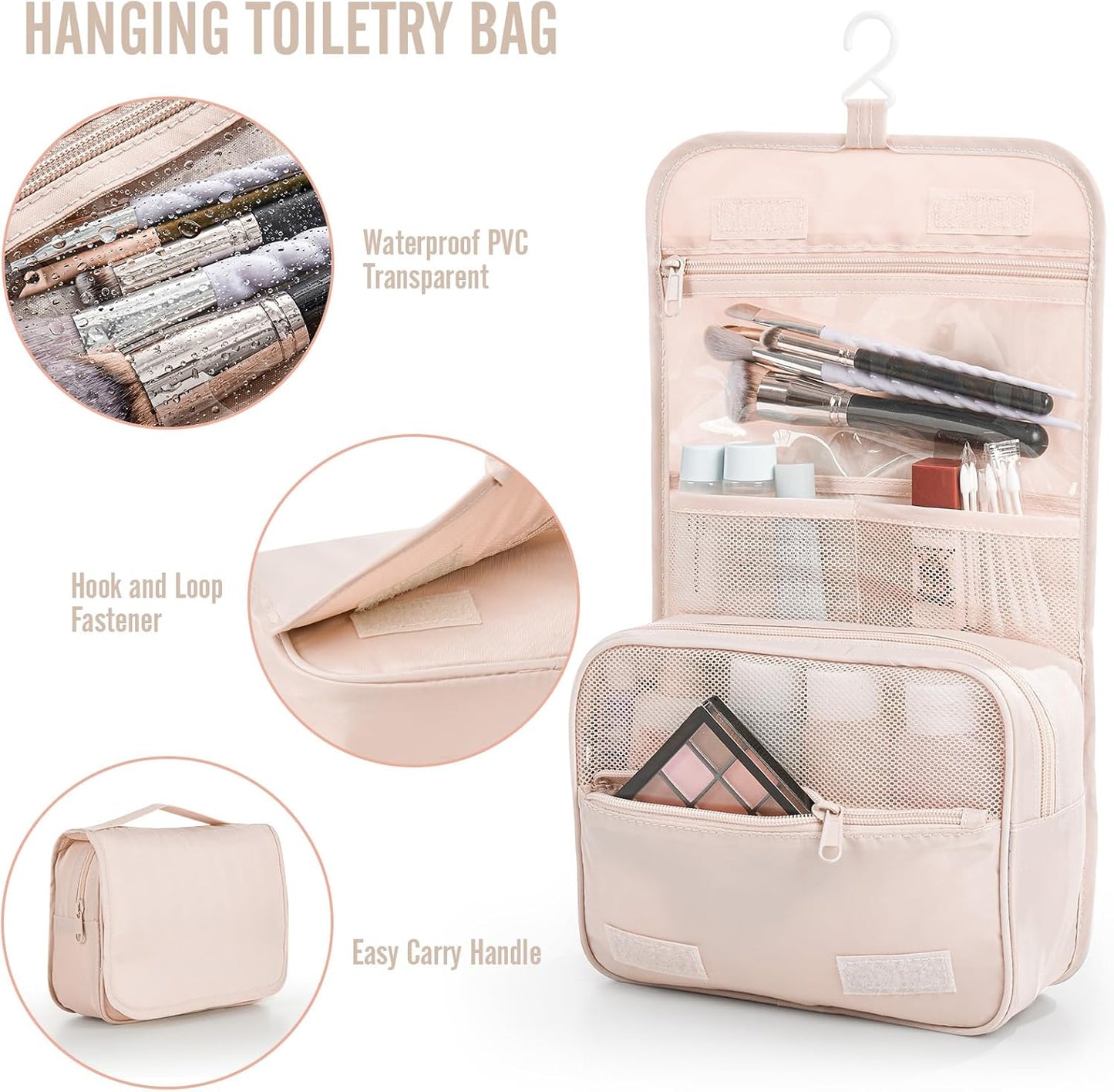Veken 8 Set Packing Cubes, Gifts for Women Mom Her, Personalized Cruise Ship Travel Essentials Accessories for Beach Vacation, Suitcase Organizer Bags for Luggage with Hanging Toiletry Bag