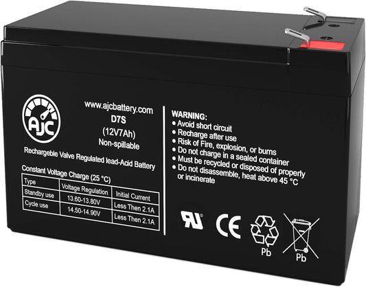 AJC Battery Compatible with Tripp Lite Smart 1500 LCDT 12V 7Ah UPS Battery