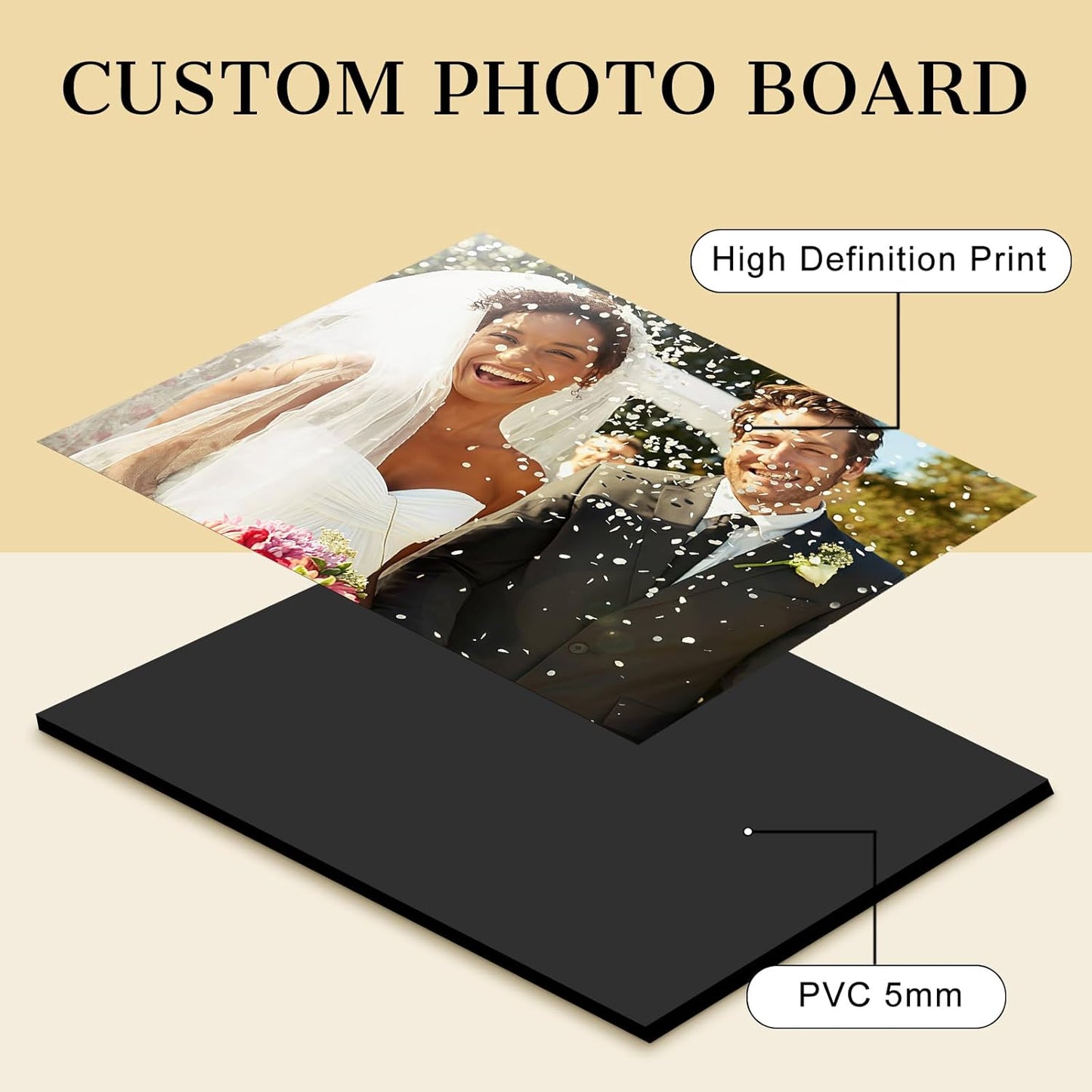 Custom Photo Frame with Stand, Personalized Picture Display, MDF and Wood Construction, Desktop Decor, Multiple Designs, Customizable Gift for Family and Friends