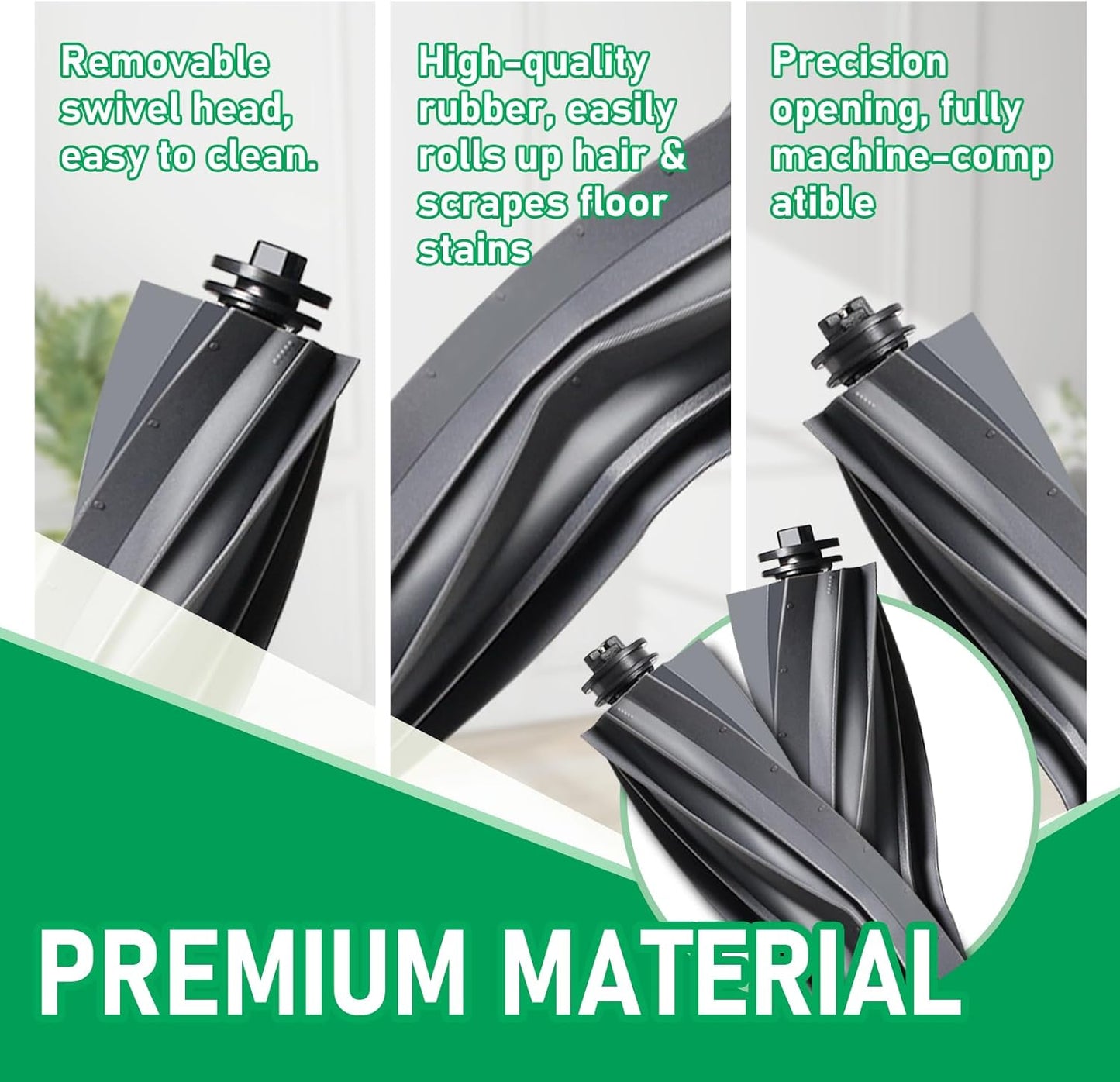 24Pcs Replacement Parts for Dreame L10s Ultra/L10 Ultra Vacuum Cleaner Accessories Kit, 2 Main Brush, 4 HEPA Filters, 6 Mop Pads, 6 Dust Bags, 6 Side Brushes [Not for L10s Pro Ultra Heat]