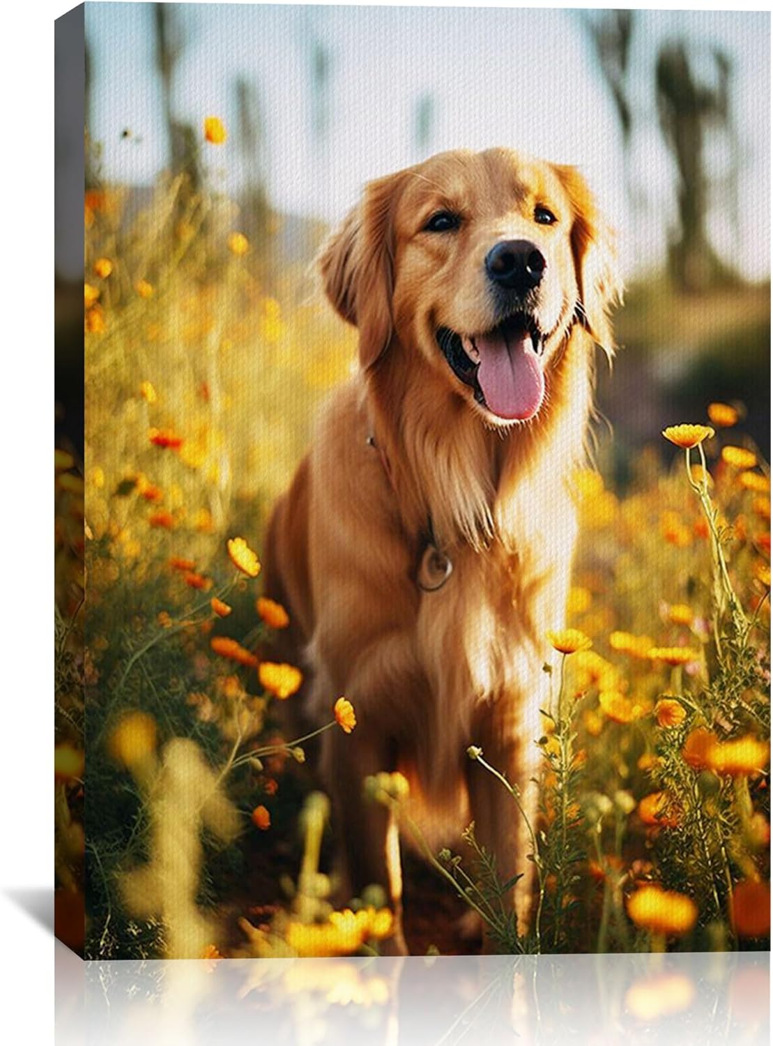 Custom Canvas Prints with Your Photos Customized Photo Canvas Personalized Canvas Picture Frame Wall Art Christmas Birthday Gifts for Dog Pet Baby Mom Dad Man Women Couple Boyfriend Girlfriend Family