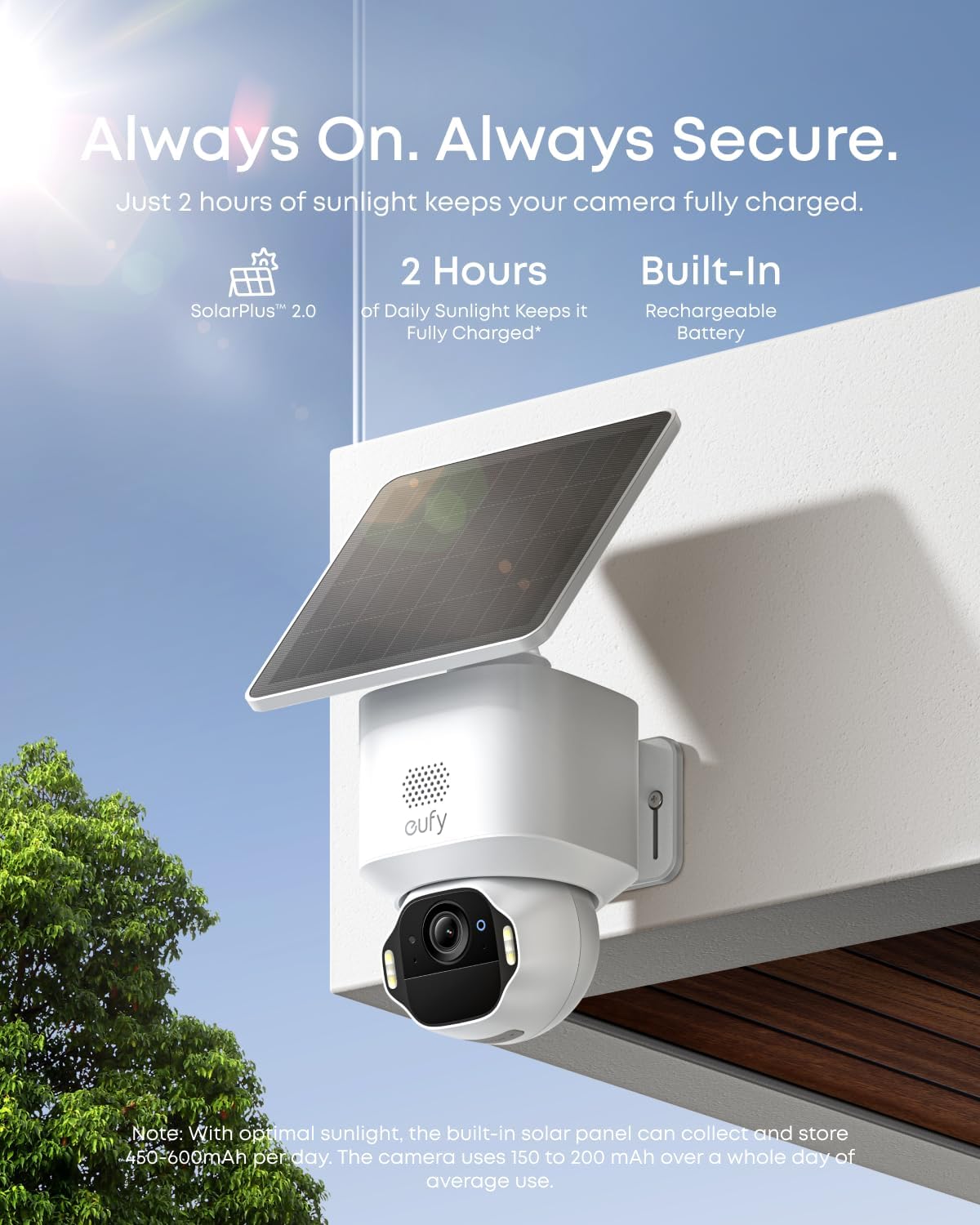 eufy Security SoloCam E42 2-Cam Kit (HomeBase S380), 4K Security Camera Wireless Outdoor, Solar Powered, AI Motion Tracking, Strobe Light, Pan & Tilt, Facial Recognition, Local Storage Up to 16 TB
