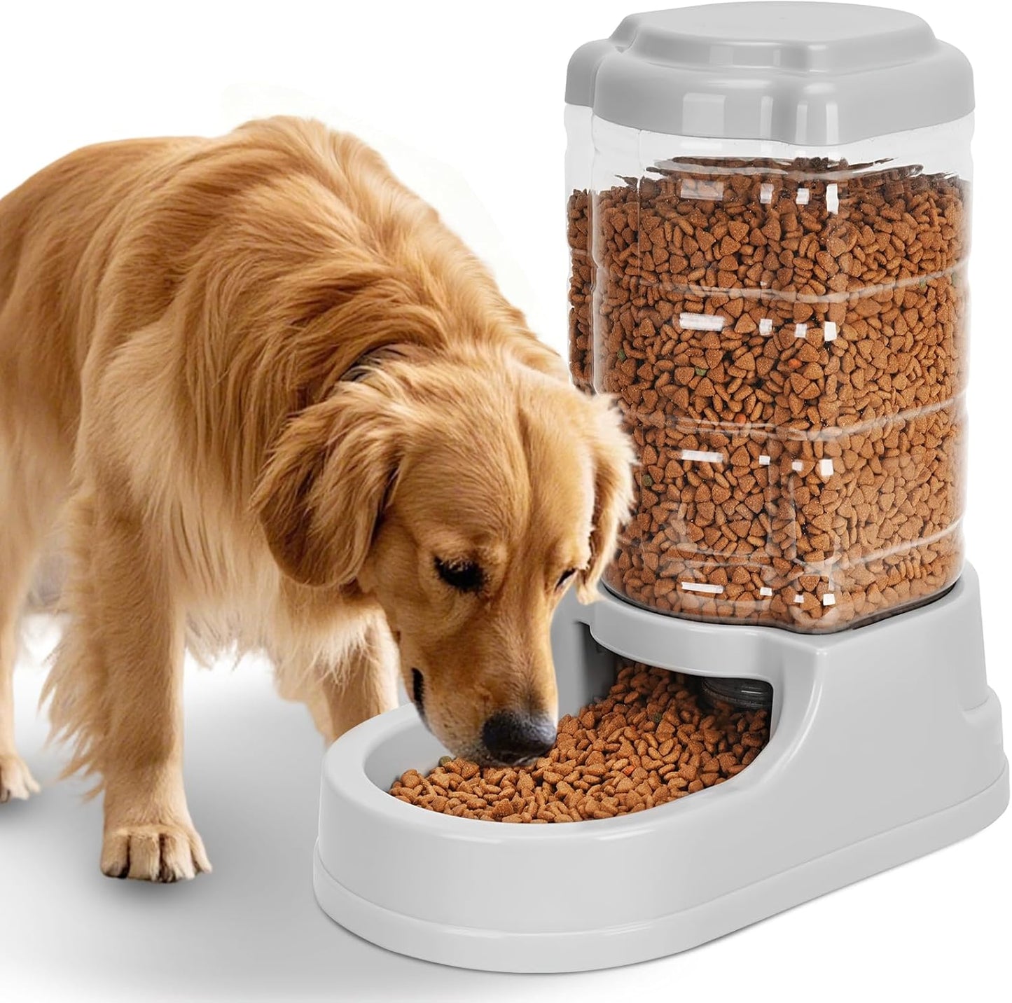 Kenond 9.5L Gravity Large Dog Feeder, Automatic Dog Food Dispenser, Suitable for Indoor/Outdoor