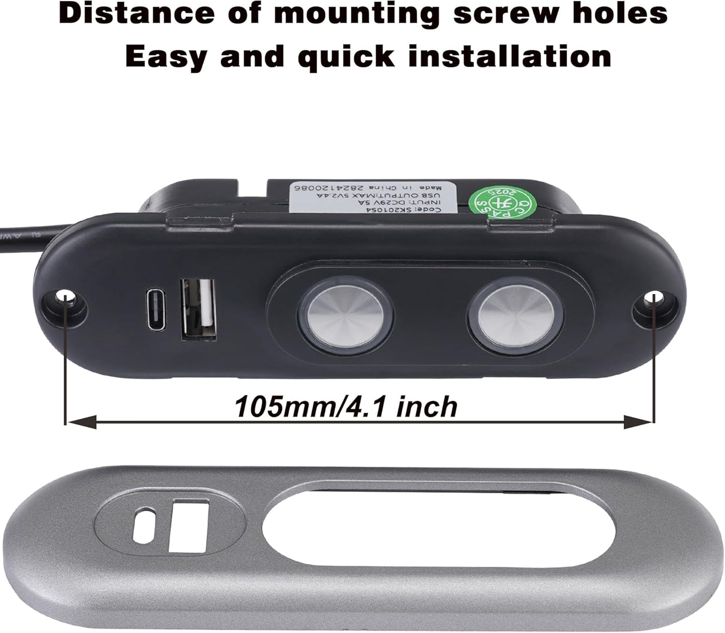 Recliner Switch,2 Button 5 Pin Lift Chair or Power Recliner Manual Control with USB A and C Interfaces Recliners Replacement Parts Limoss Lazboy Pride Catnapper Stand