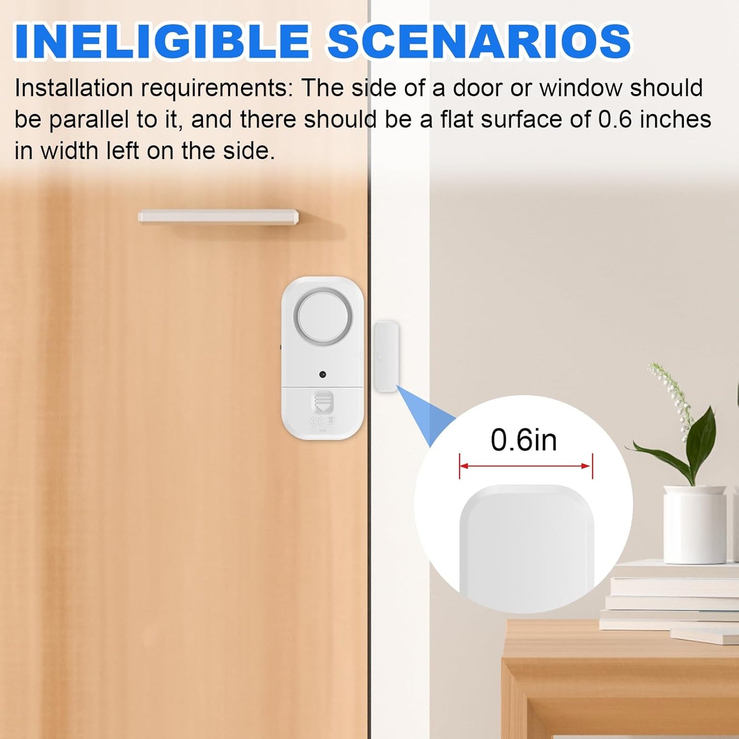 Door Window Alarm Sensors - Door Alarms for Kids Safety, Door Alarms for Home Security, for Home, Office, Store, Garage, Dorm Room, Apartment, RV, 8 Pack