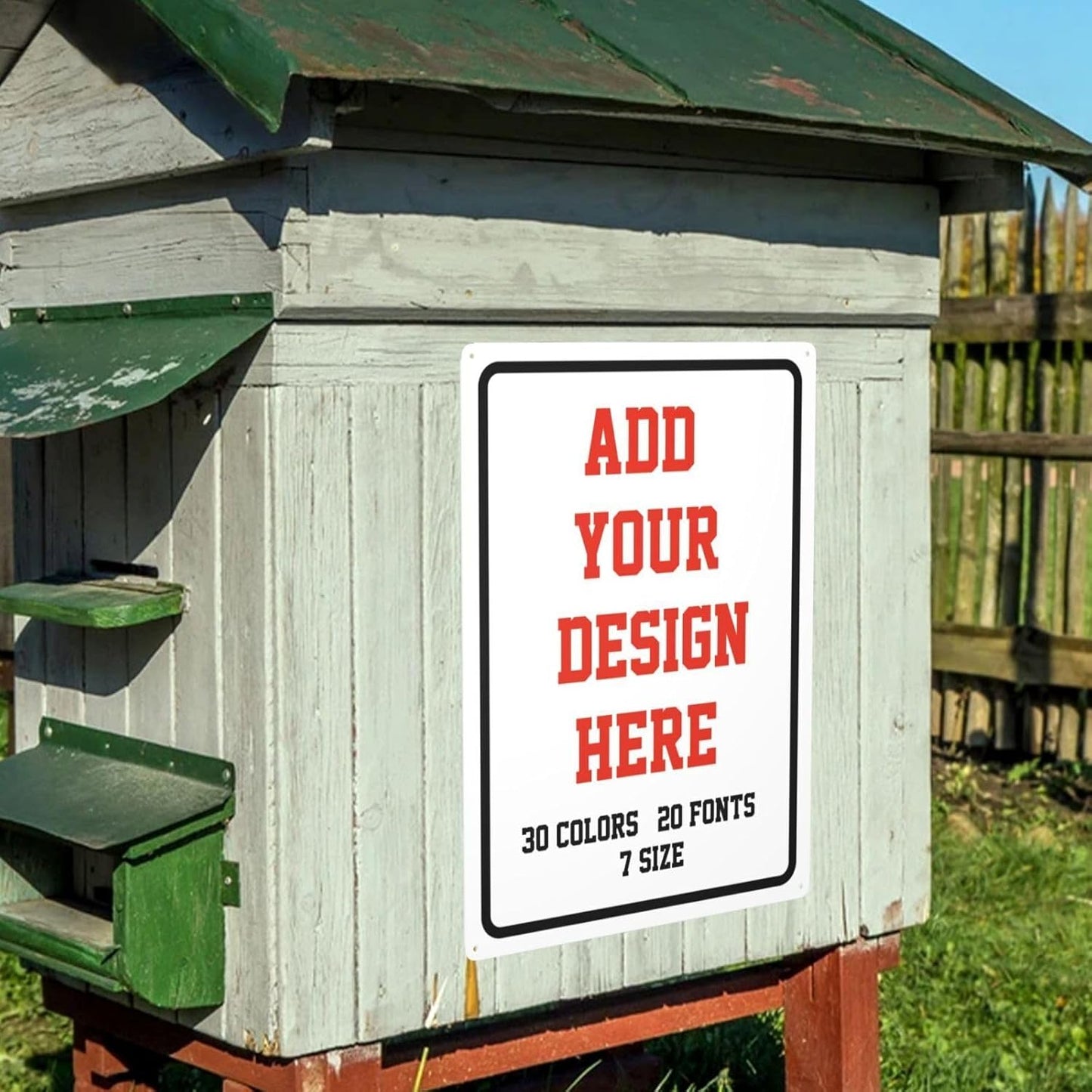 Custom Signs Outdoor Metal Sign - 8 x 12 Personalized Signs for Business, Workplace, Office, Home, Delivery Signs, Road Signs, Garden Signs, Hazard Signs, Intersection Signs, Parking Signs, Decorative Signs