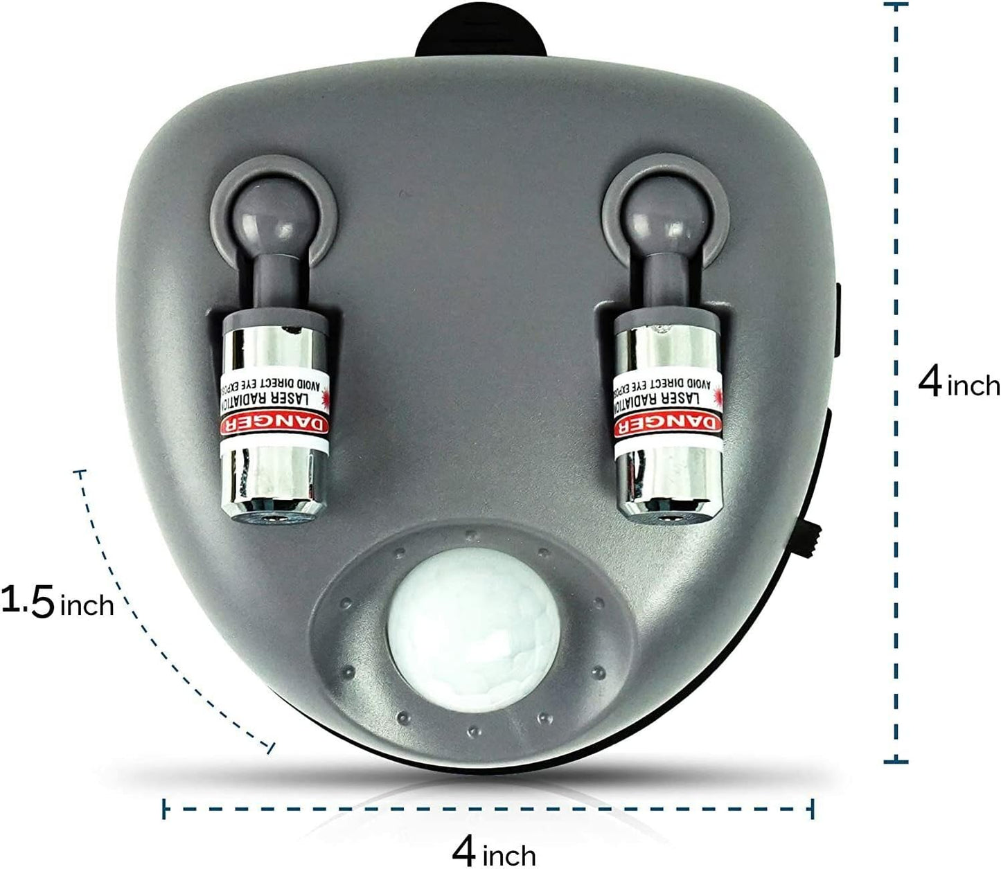 ZONETECH Garage Parking Assist Dual Laser Guide - High-Tech Professional 360 –Degree Adjustable to Wider Angles, Sensor with AC Adapter and Battery Backup for Car/Automotive (2 Pack)