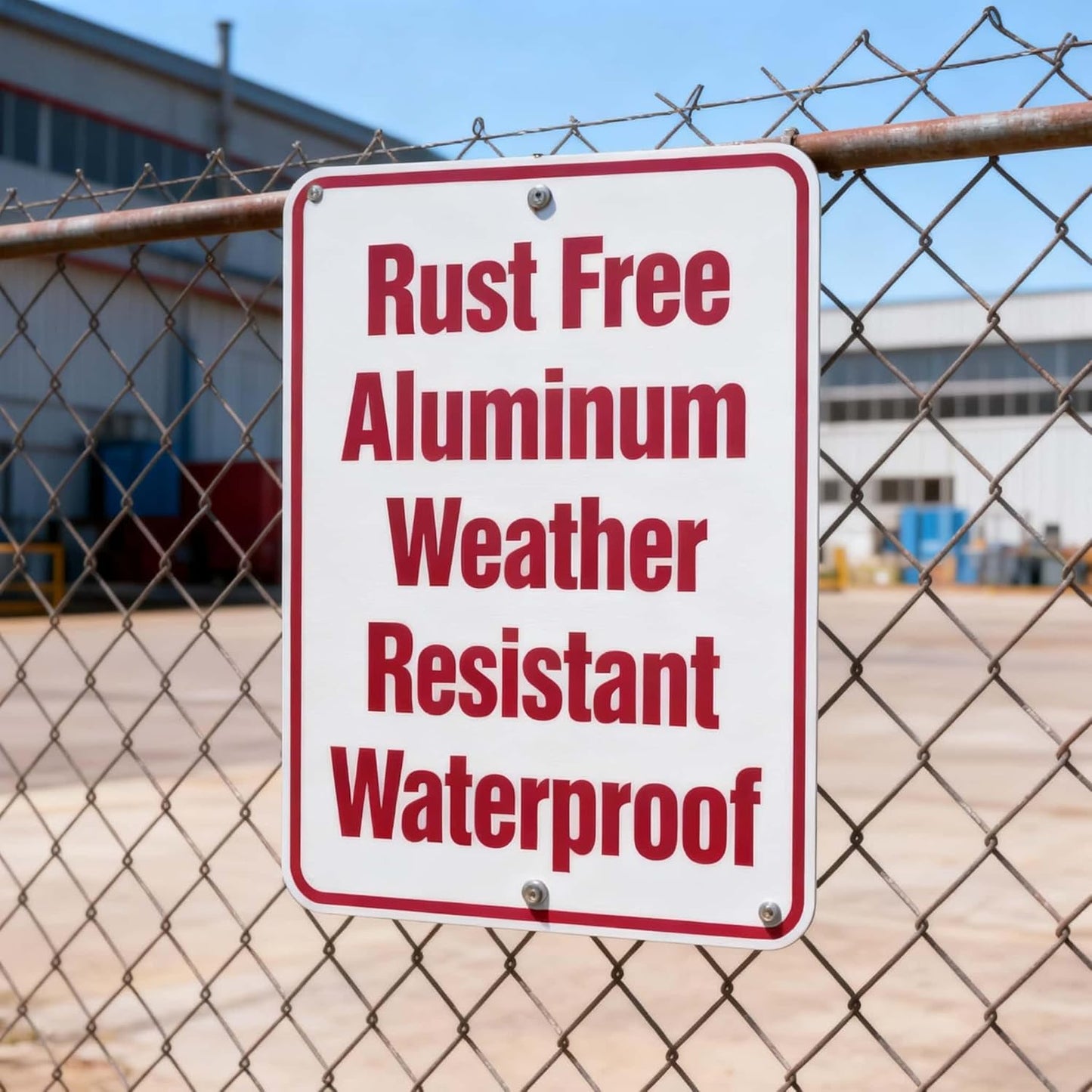 Custom Metal Sign Outdoor, Personalized Metal Signs for Office, Business, Home, 24x18 Inches, Rust Free .040 Aluminum