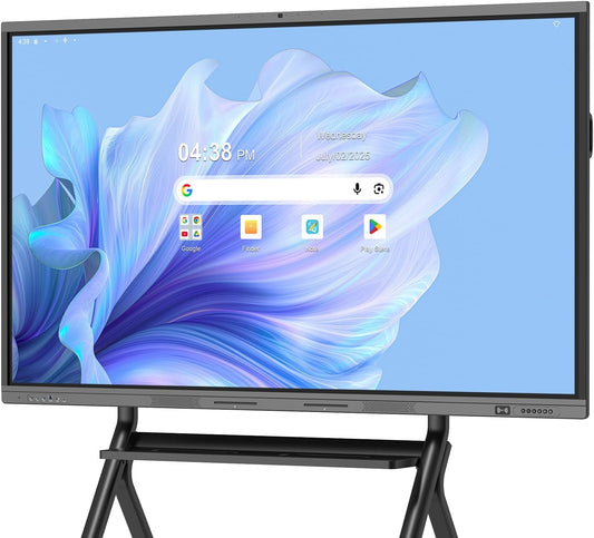 86" Smart Board, 4K Digital Whiteboard for Office, Hybrid Work & Classrooms, Google EDLA-Certified Interactive Whiteboard with Android 14, OTA Updates & Open Apps Ecosystem, 8+128GB Storage