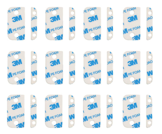 Adhesive Replacement Strips for Ring Contact Sensor 2nd Gen - Pre-Cut Double-Sided Tape 12-Pack (12Sensor&12Magnet Pads), No Cutting Needed, Secure Mounting for Door/Window Alarm Systems (12 Pack)
