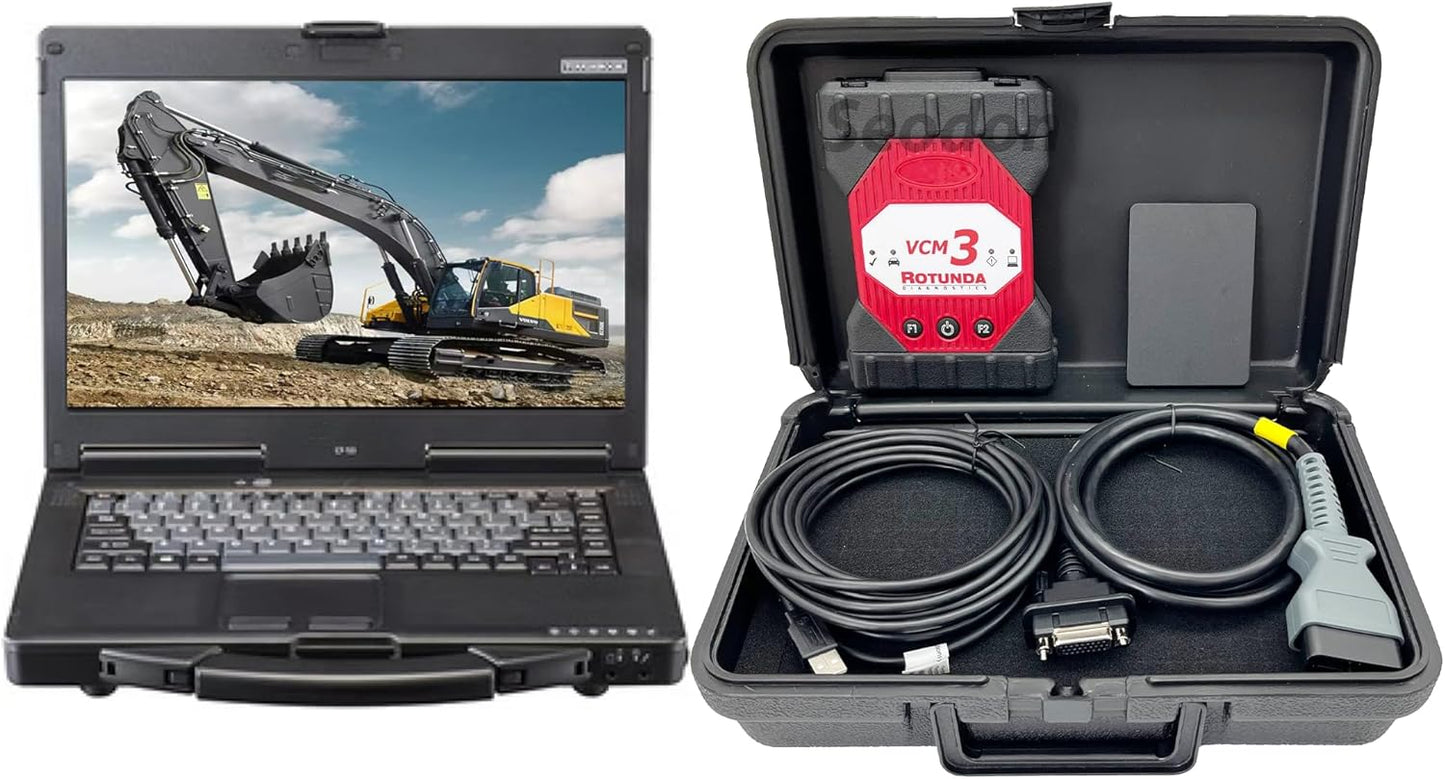 VCM3 IDS VCM3 Professional Diagnostic Fault Detector Programming Device Supports CAN-FD DOIP with Software (VCM3 with Laptop (CF53))