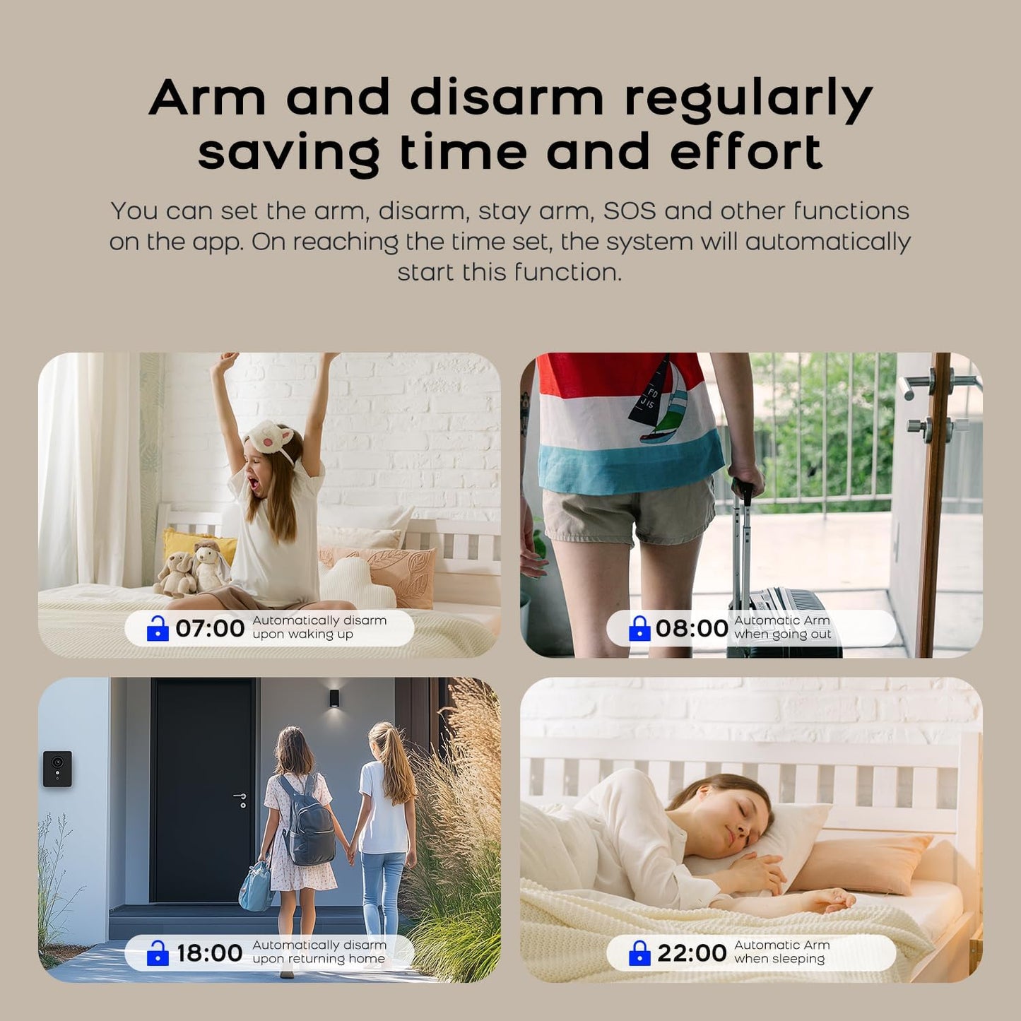 PGST Wireless Home Alarm System,24 Piece Alarm Kits with Door Sensors,Windon Detectors,SOS Button,Remote,4G GSM/Tuya App Instant Alerts,Work with Alexa/Google for Home,Apartment,Villa,No Monthly Fee