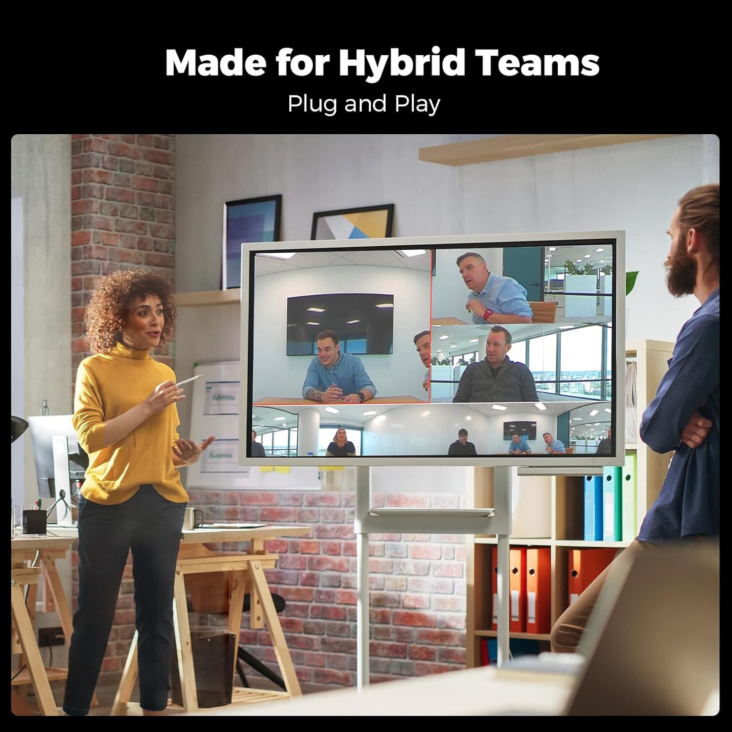 Camera 360, 4K Video Conference Room Camera System, Webcam, AI Driven Speaker Tracking, Noise Cancellation, Works with Zoom, Google Meet, Teams and More, 15 ft Mic Pickup, PANA 5ft USB Cable