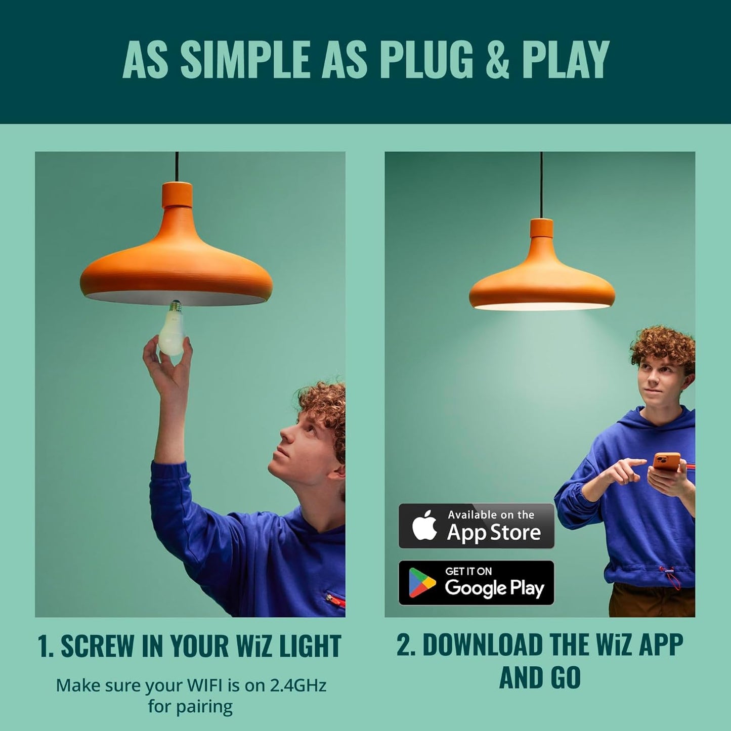WiZ Connected 40W BA11 Tunable White Filament LED Candle Bulb - Pack of 6 - E26 - Indoor - Connects to Wi-Fi - Control with Voice or App - Matter Compatible