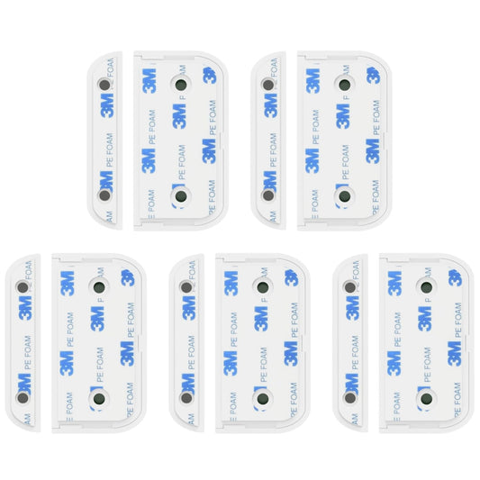 Ring Contact Sensor Adhesive | Ring Sensor Mounting Tape Replacement Pads | Works with Door, Window, Wall Alarm Sensors | Easy Mount, No Cutting, Peel and Stick (10 Pack Sensor + Magnet Side)