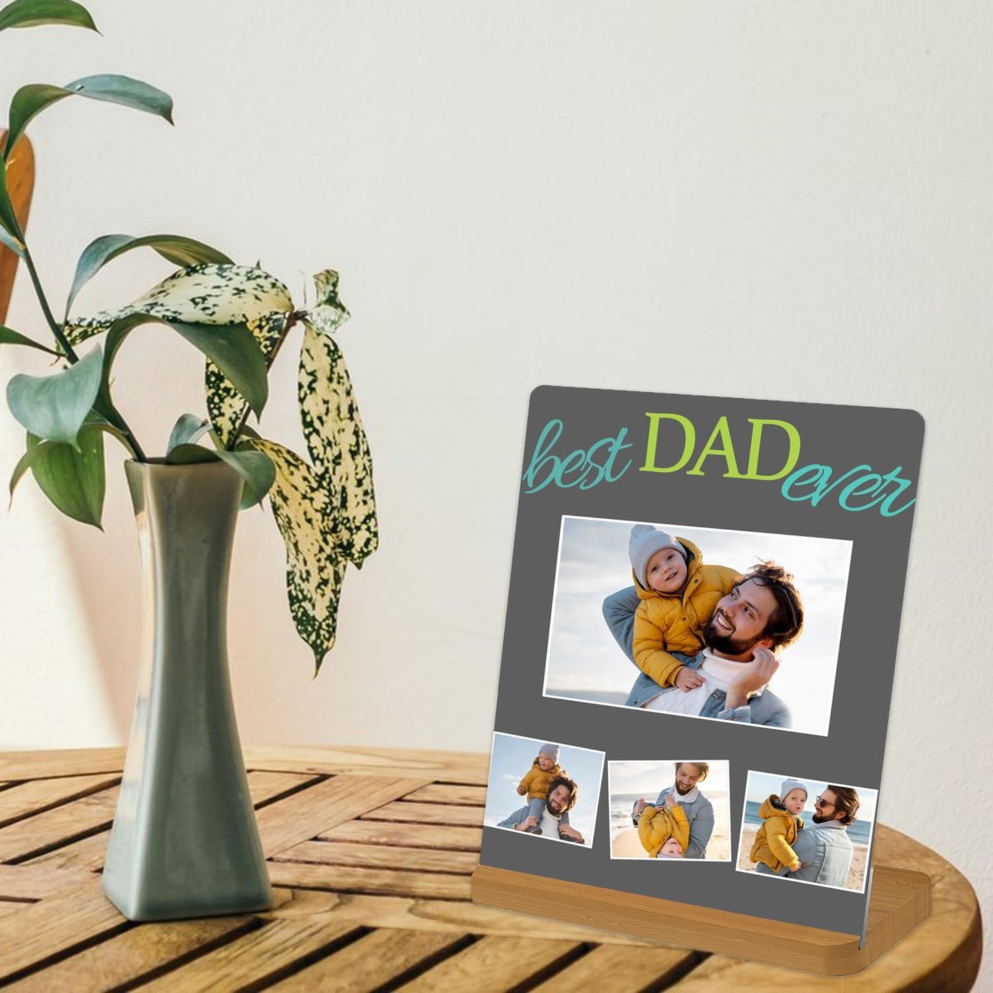 Custom Metal Photo Prints, Personalized Picture Frame with Your Photos, Customized Photo Gifts for Lovers, Couples, Family and Home Decor