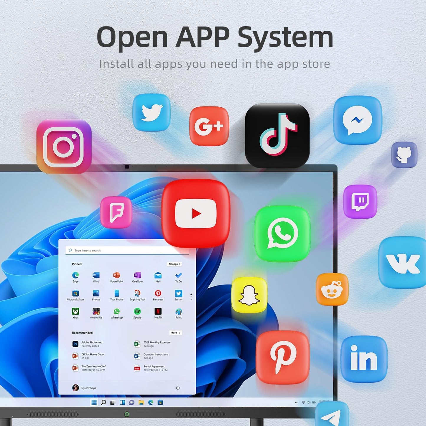 85" Smart Board, 4K UHD Interactive Board, 20-Point Touch, Android 13, 8GB & 128GB, Screen Sharing, Bluetooth/WiFi/HDMI, All-in-One Meeting & Education Solution (Wall Mount Included)