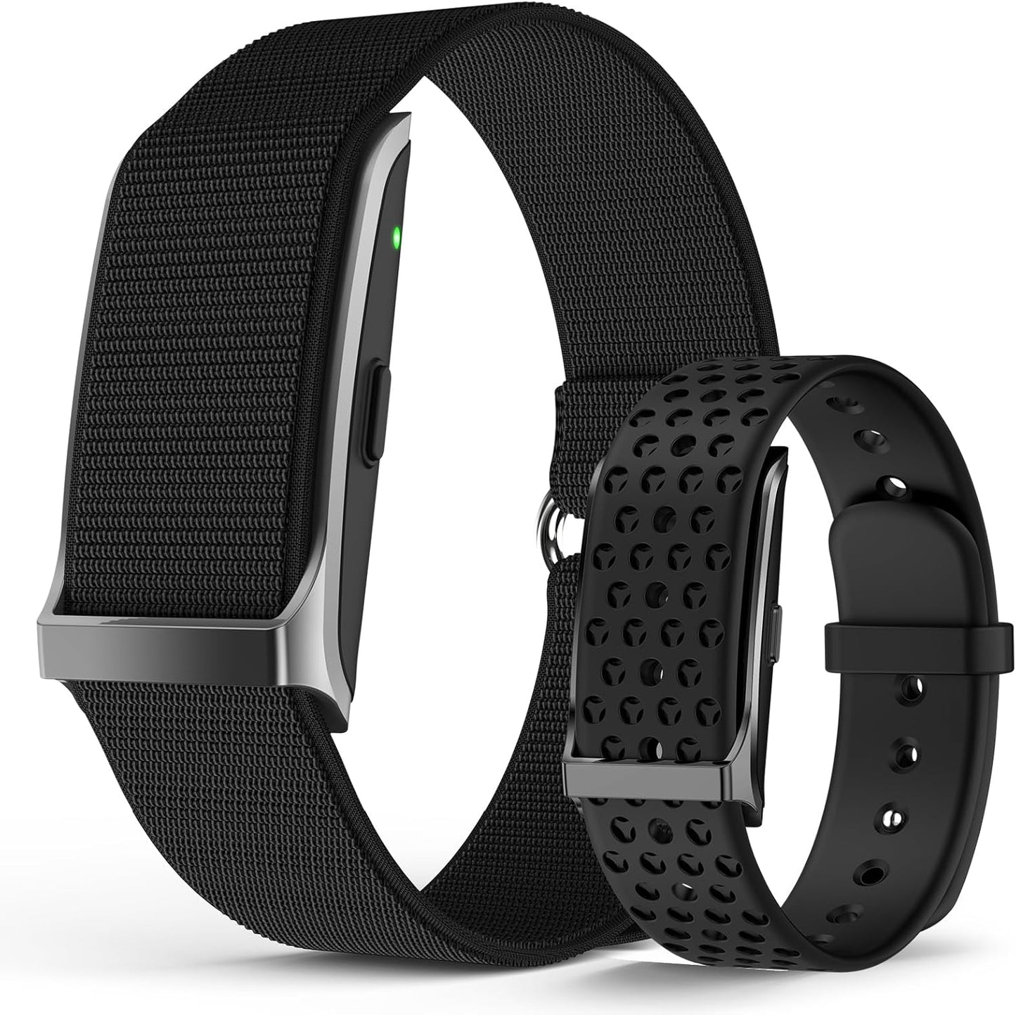 Smart Bracelet, Wearable Activity & Fitness Tracker Band, 24H Sleep Tracker, All-Day Continuous Heart Rate Blood Pressure Stress HRV Monitor, 173 Sport Modes Smart Wristband with 2 Bands, Free APP