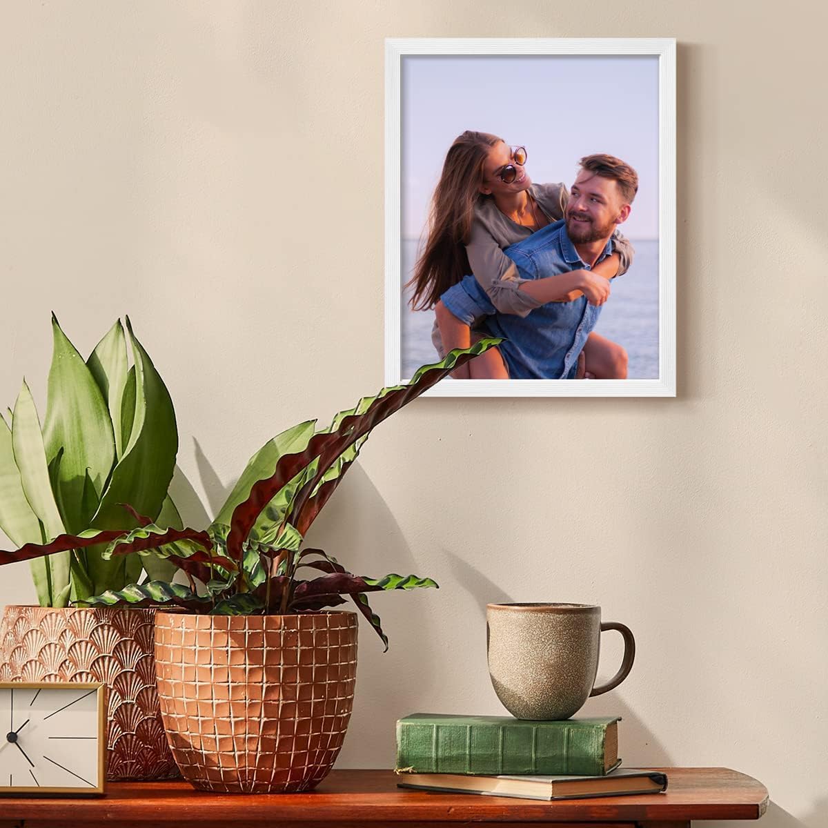 Renditions Gallery 11X14 Custom Photo Prints with Real Wood Picture Frames. Create Personalized Photos with Peel & Stick Photo Frames. Single, White Frame