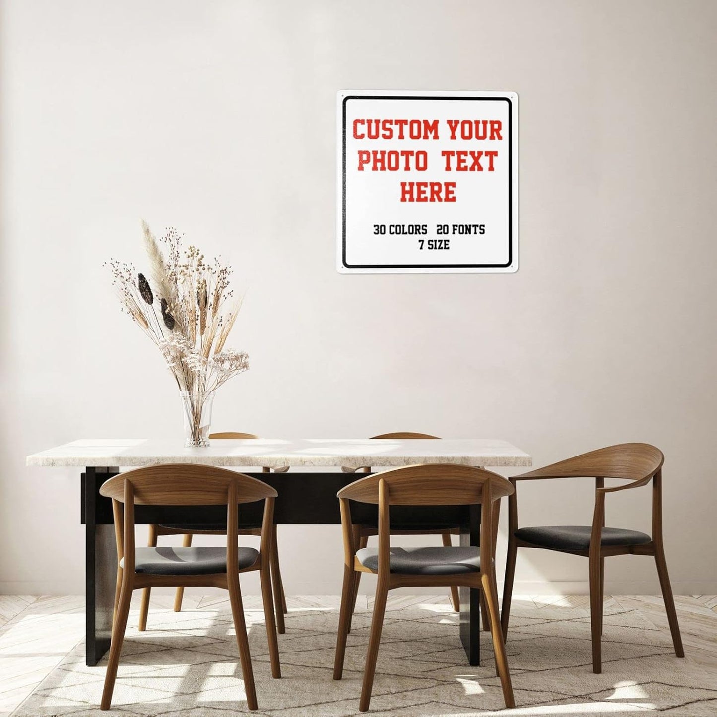 Custom Signs Outdoor Metal Sign - 12 x 12 Personalized Signs for Business, Workplace, Office, Home, Delivery Signs, Road Signs, Garden Signs, Hazard Signs, Intersection Signs, Parking Signs, Decorative Signs