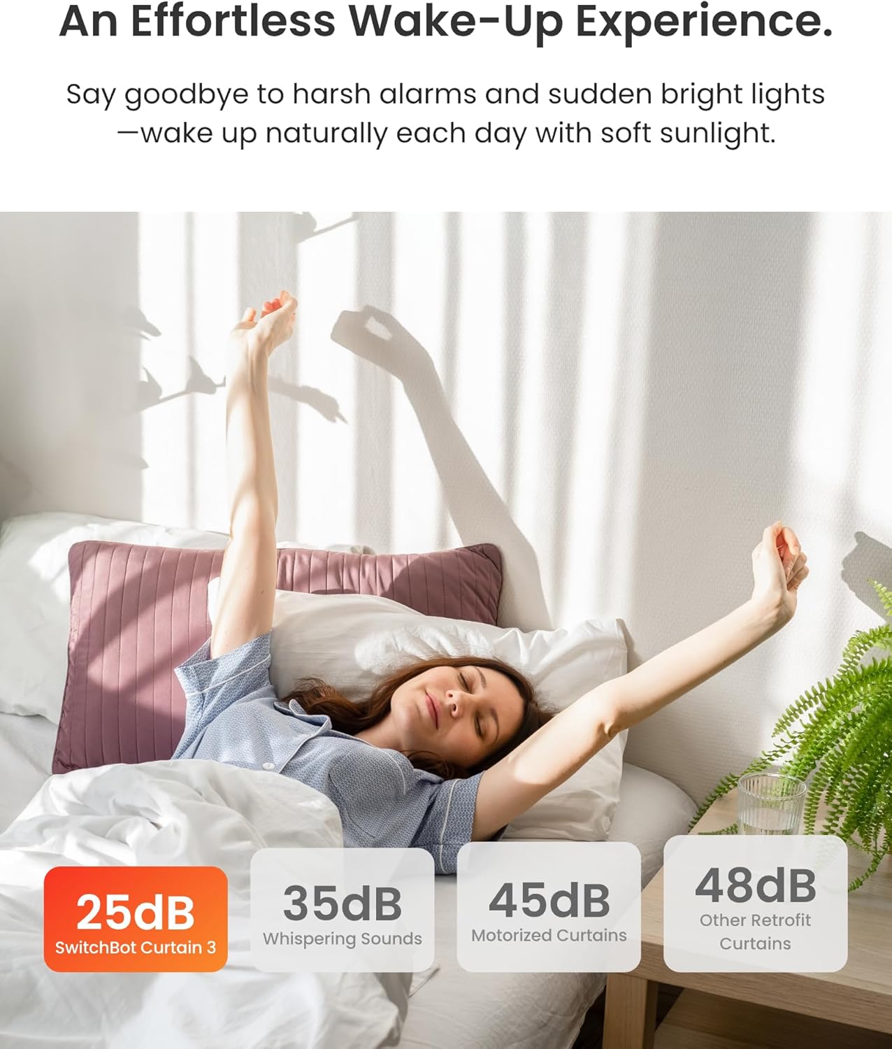 SwitchBot 2025 Automatic Curtain Opener 3 Rod-Bluetooth Remote Control, WiFi&Smartphone Control, Upgraded High-Performance, Add Hub to Work with Alexa, Google Home, HomeKit