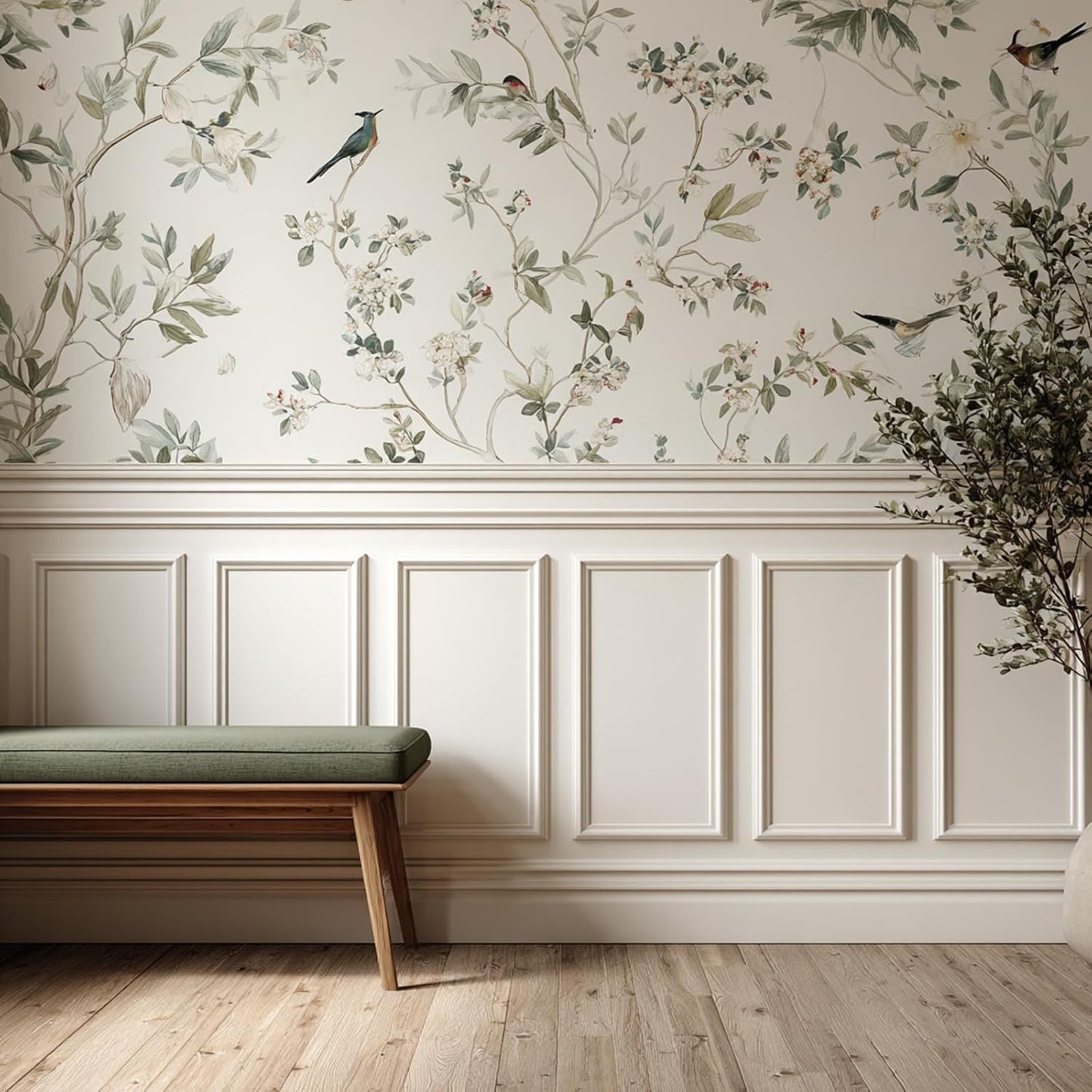 Peel and Stick Wainscoting Panels Kit, 3 Sets 12''x24'' Premade Wall Molding Peel and Stick Panels for Interior Wall Trim, Easy DIY Wainscoting Panels Peel and Stick Decor
