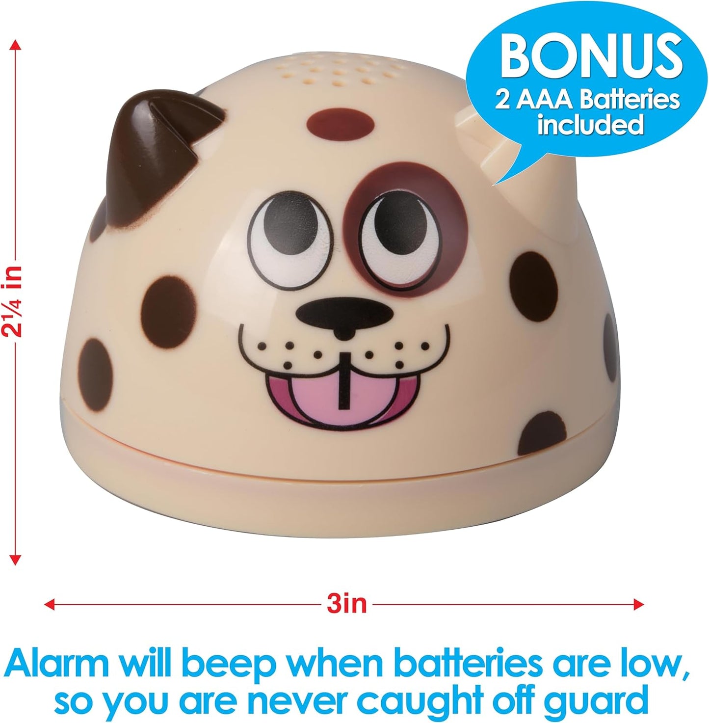 Water Leak Detector and Alarm-The Original LeakPuppy 6PK -Electronic Flood Detector for Kitchen & Basement- 1/32" Liquid Sensor-Beeps Loudly on Overflows Plus Low Battery-Xmas Gift for New Homeowners