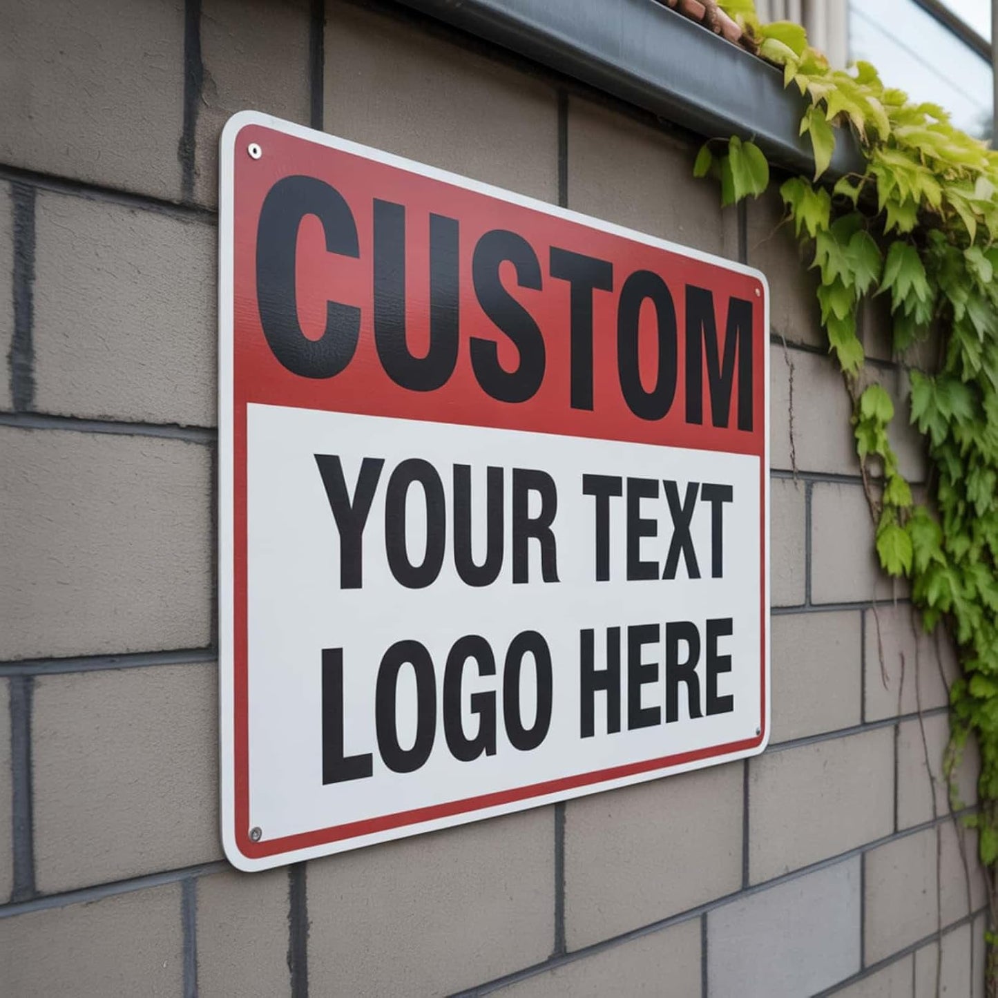 Custom Metal Sign Outdoor, Personalized Signs for Office, Business, or Home, Fade-Resistant Rust-Free Aluminum, 10x7 Inches