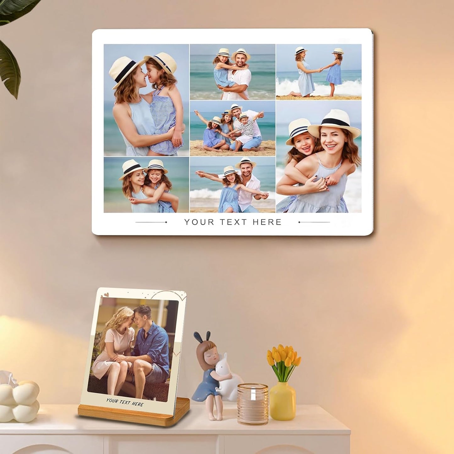 Custom Style Custom Metal Photo Prints,Customize Your own Picture Frame,Personalized Metal Picture Gift for Family and Lovers