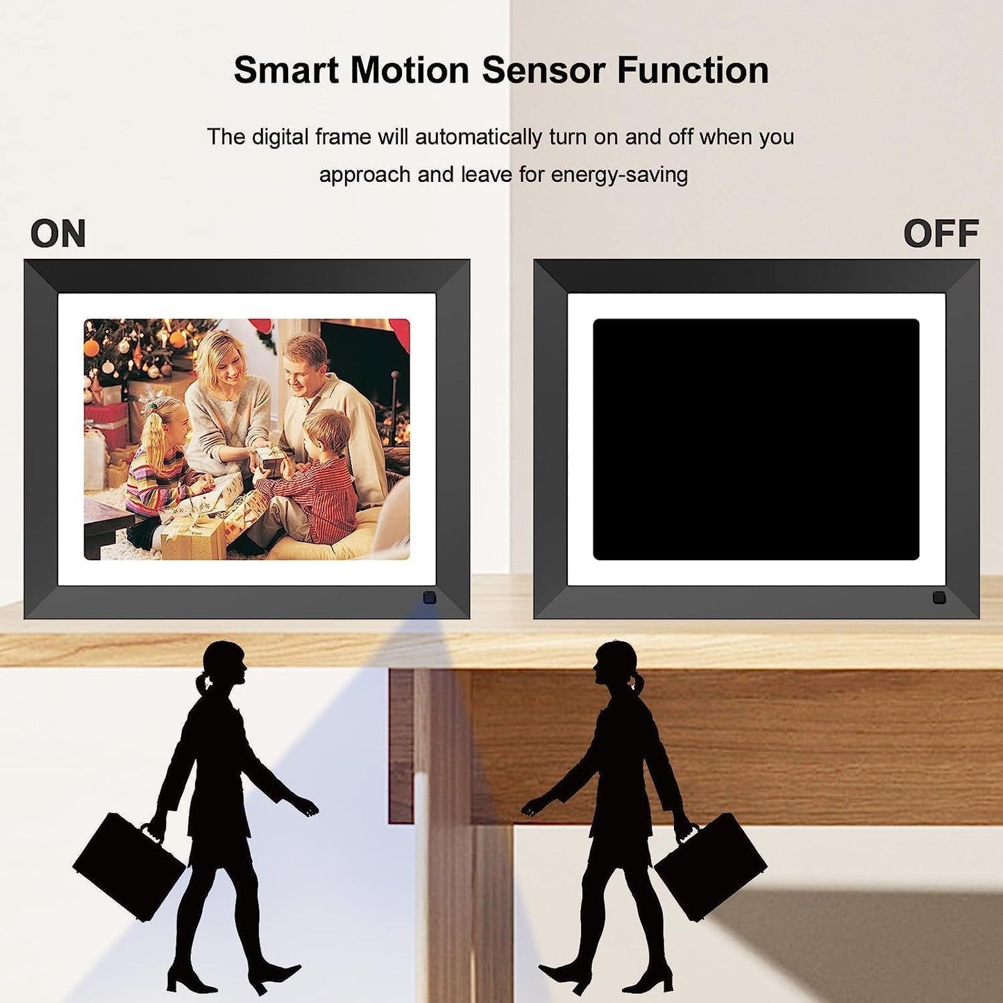 11-inch Dual-WiFi Digital Photo Frame - 32GB FULLJA 2K Smart Digital Picture Frame, Digital Calendar, Motion Sensor, Full Functions, Sharing Photos and Videos via App/Email Instantly
