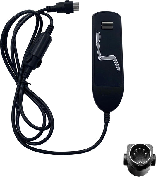 5 Male Pin Remote Kaidi Model KDH129D-002 Lift Chairs Power Recliner Hand Control Replacement