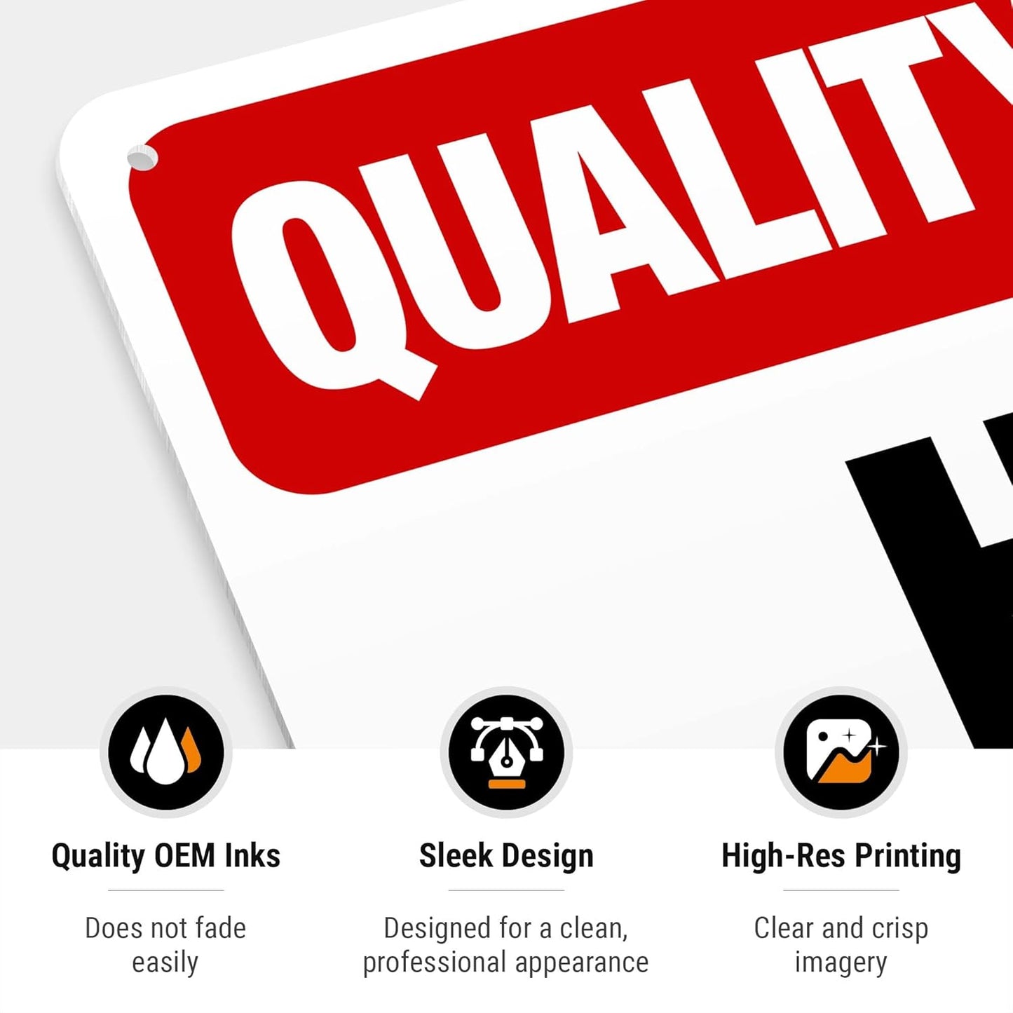 Quality Control Hold Area Sign, 10x14 Inches, Rust Free .040 Aluminum, Fade Resistant, Made in USA