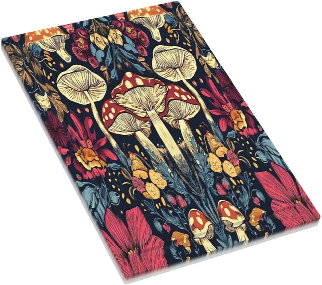 Light Switch Cover Plate Coloful Red Yellow Orange Magical Mushroom Forest 1 Gang No Device Blank Wall Plate Electrical Outlet Cover Decorative Switch Plate Covers for Bedroom Home Decor