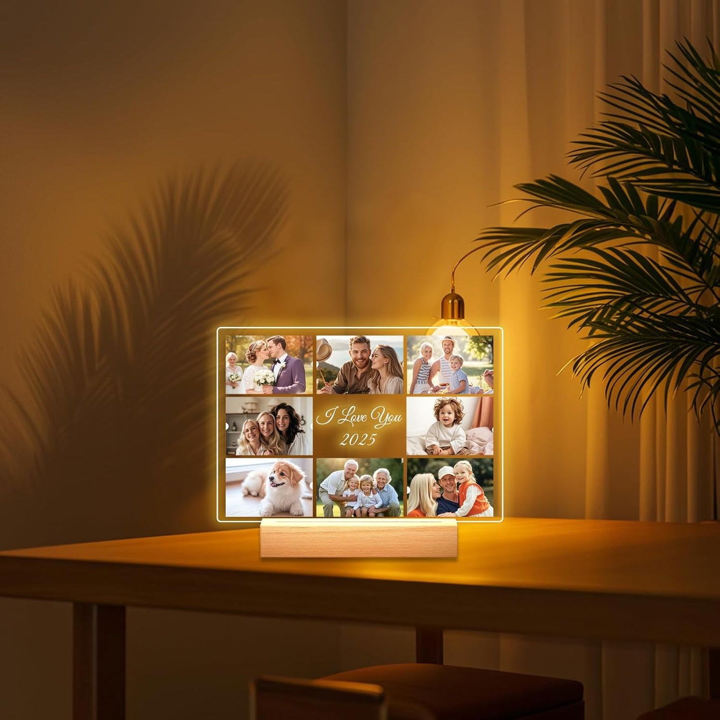 Custom Picture Frames - Customizable Decorative Sign with Photo & Song Option - Ideal Gift for Couples, Mothers Day, Boyfriend & Girlfriend (Music)
