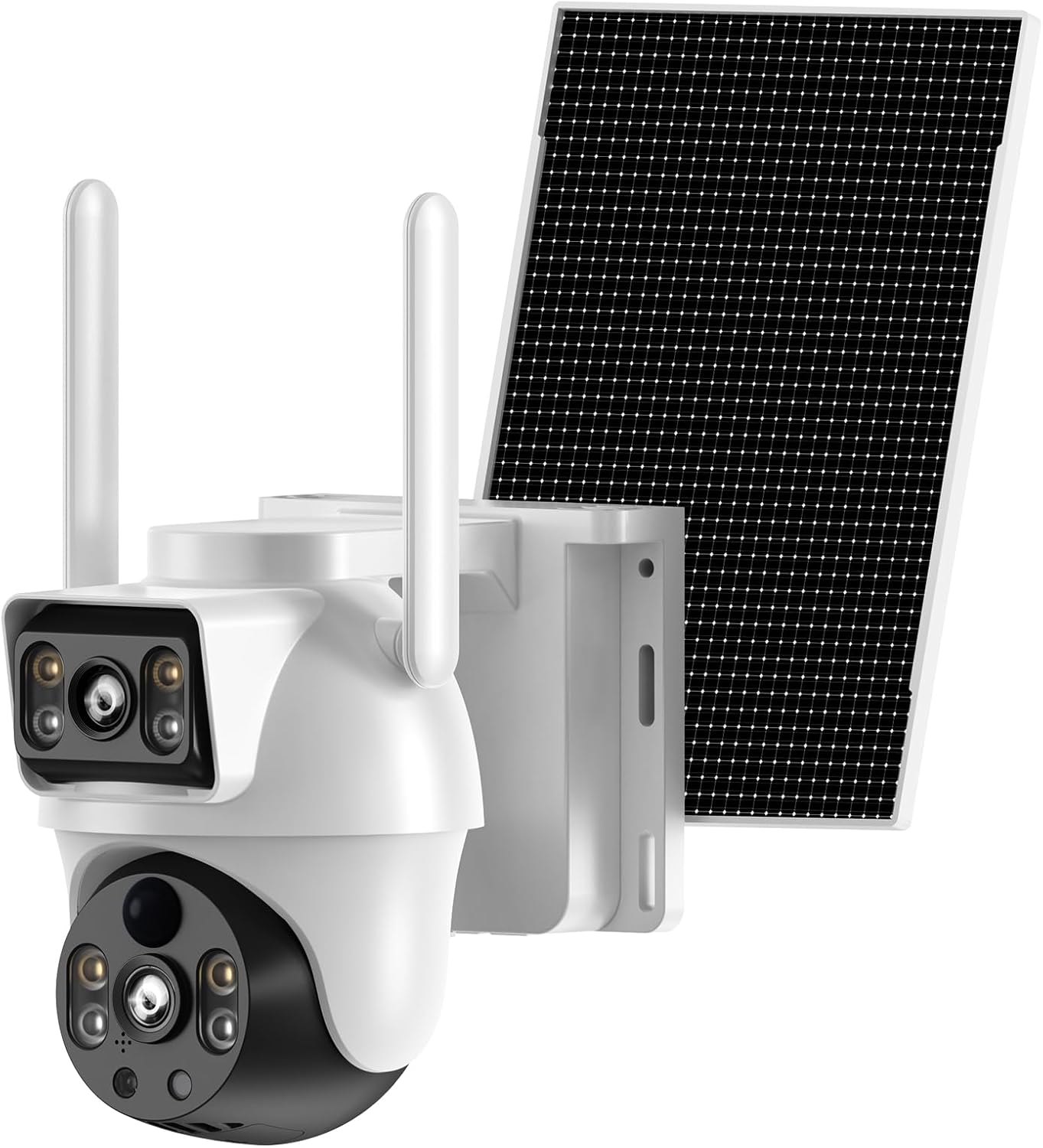 XIAOVV 4K Outdoor Security Camera with 4G LTE, 8MP Security Camera Outdoor with 8000mAh Solar Panel, Motion Detection, 360° Pan-Tilt Rotation, Full-Color Night Vision, AOV Low Power Consumption