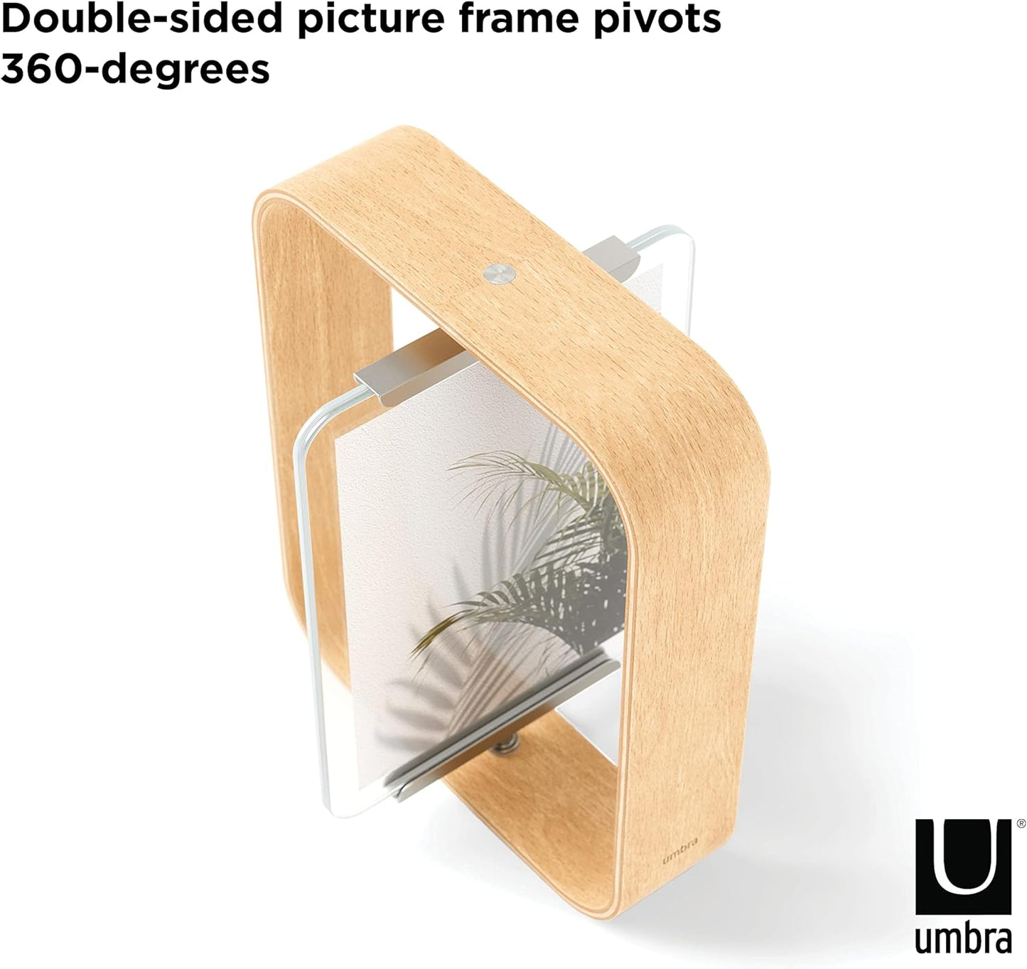 Umbra Bellwood Desk Frame 5" x 7", Natural (Pack of 3)