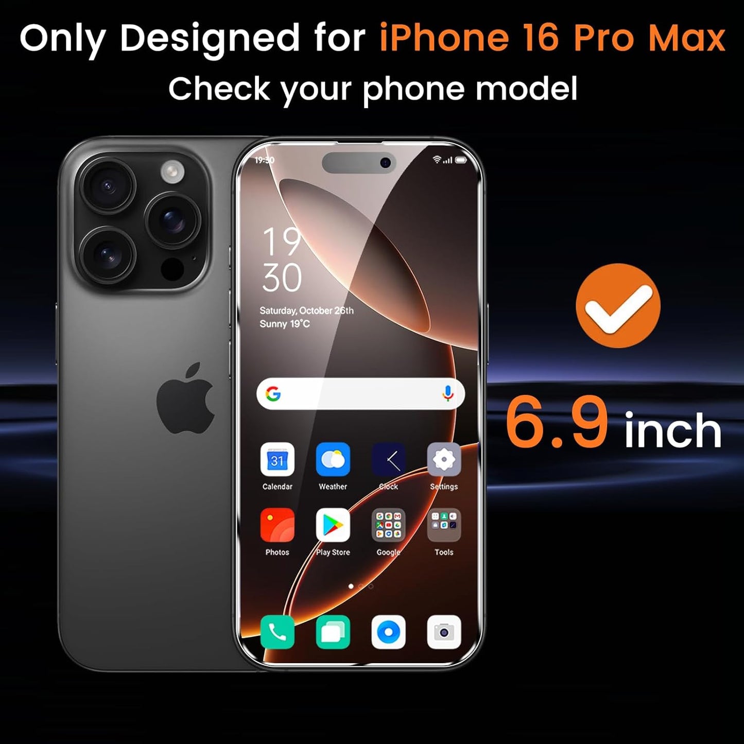 4+4 Pack Privacy Screen Protector for iPhone 16 Pro Max 6.9-Inch with 4 Pack Camera Lens Protector, Anti Spy Tempered Glass Film 9H Hardness Case Friendly